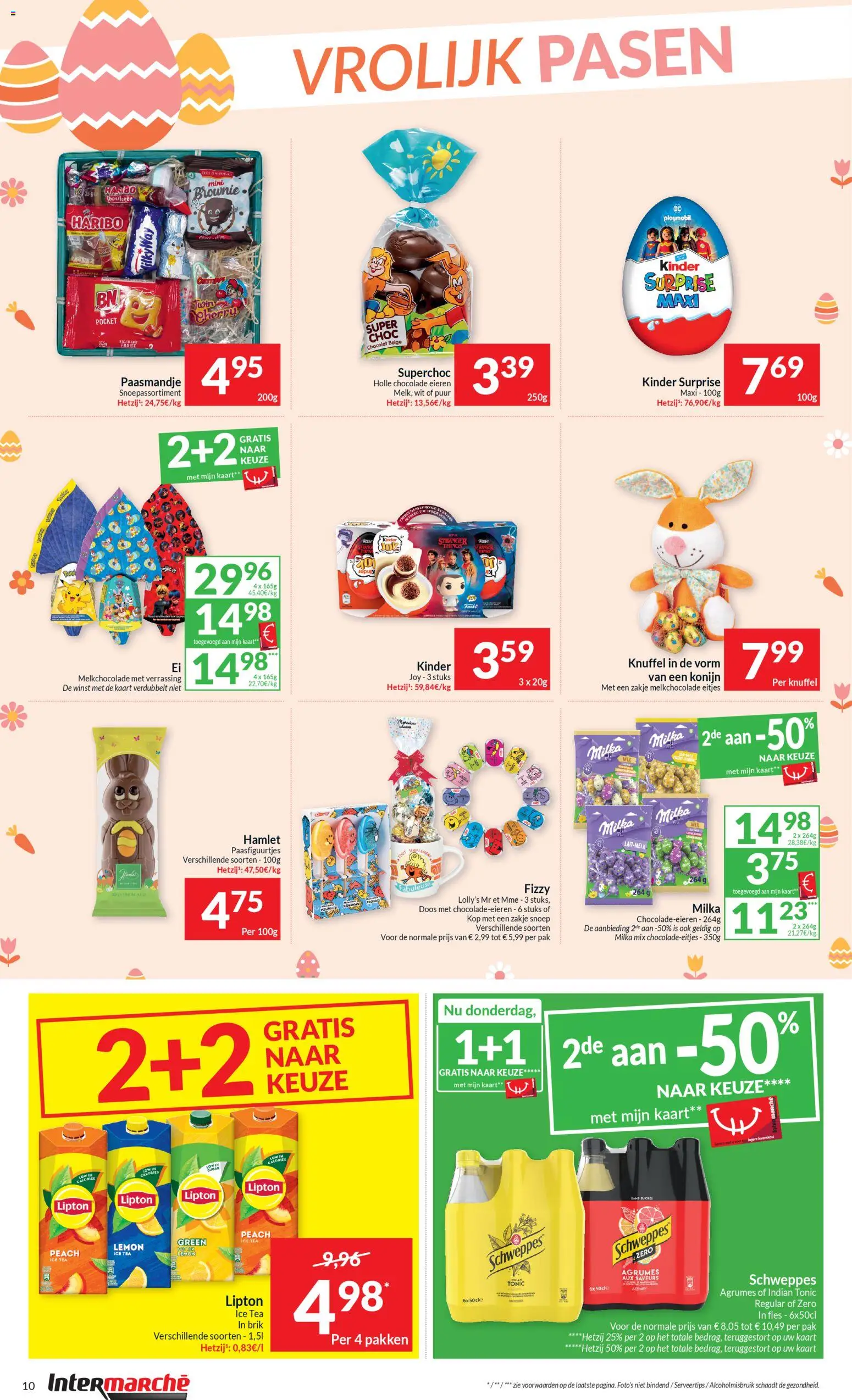 {H1} | Pagina: 10 | Producten: Fles, Kinder, Snoep, Kaart