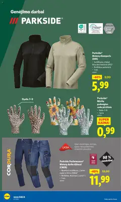 LIDL akcijos nuo 08.09.2025 | Puslapis: 28 | Prekių: Džinsai, Džemperis, Pirštines