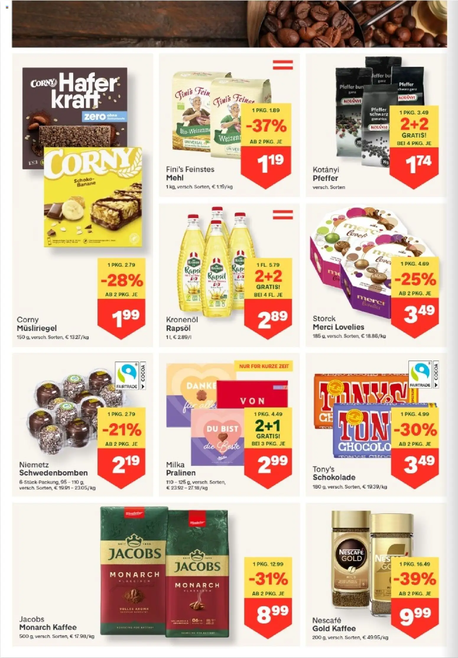 MPREIS Anras gültig ab 07.05.2026 | Seite: 6 | Produkte: Pfeffer, Kaffee, Schokolade