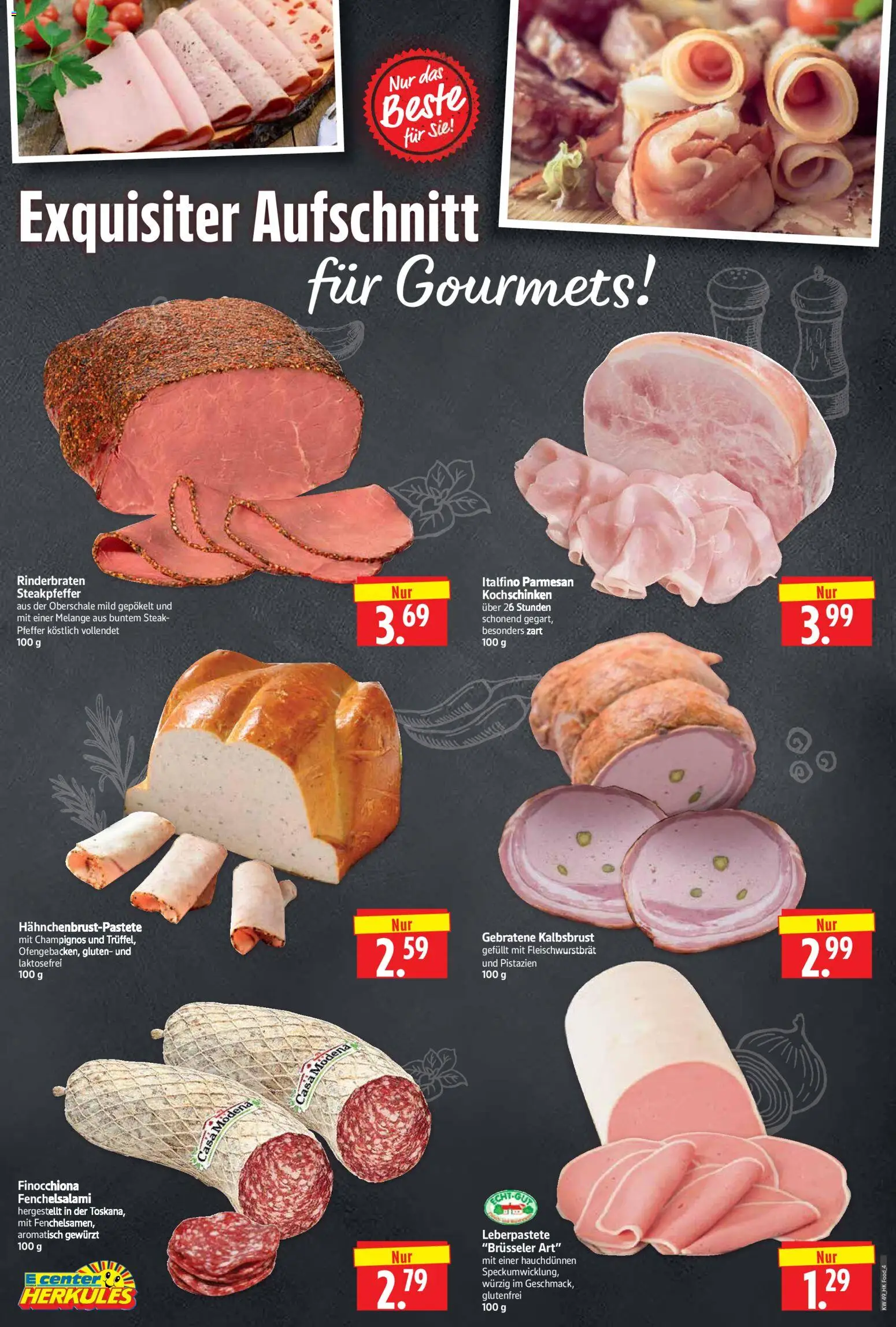 HERKULES Prospekt 	 – gültig ab 01.12.2025 | Seite: 4 | Produkte: Rinderbraten, Pistazien, Pfeffer, Steak
