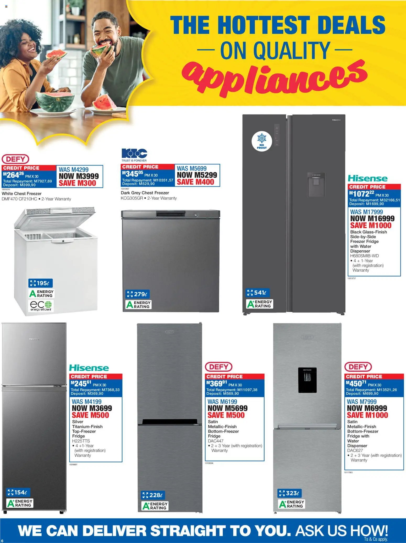 New OK Furniture catalogue – valid from 19.01.2026 | Page: 6 | Products: Freezer, Fridge, Chest freezer, Water
