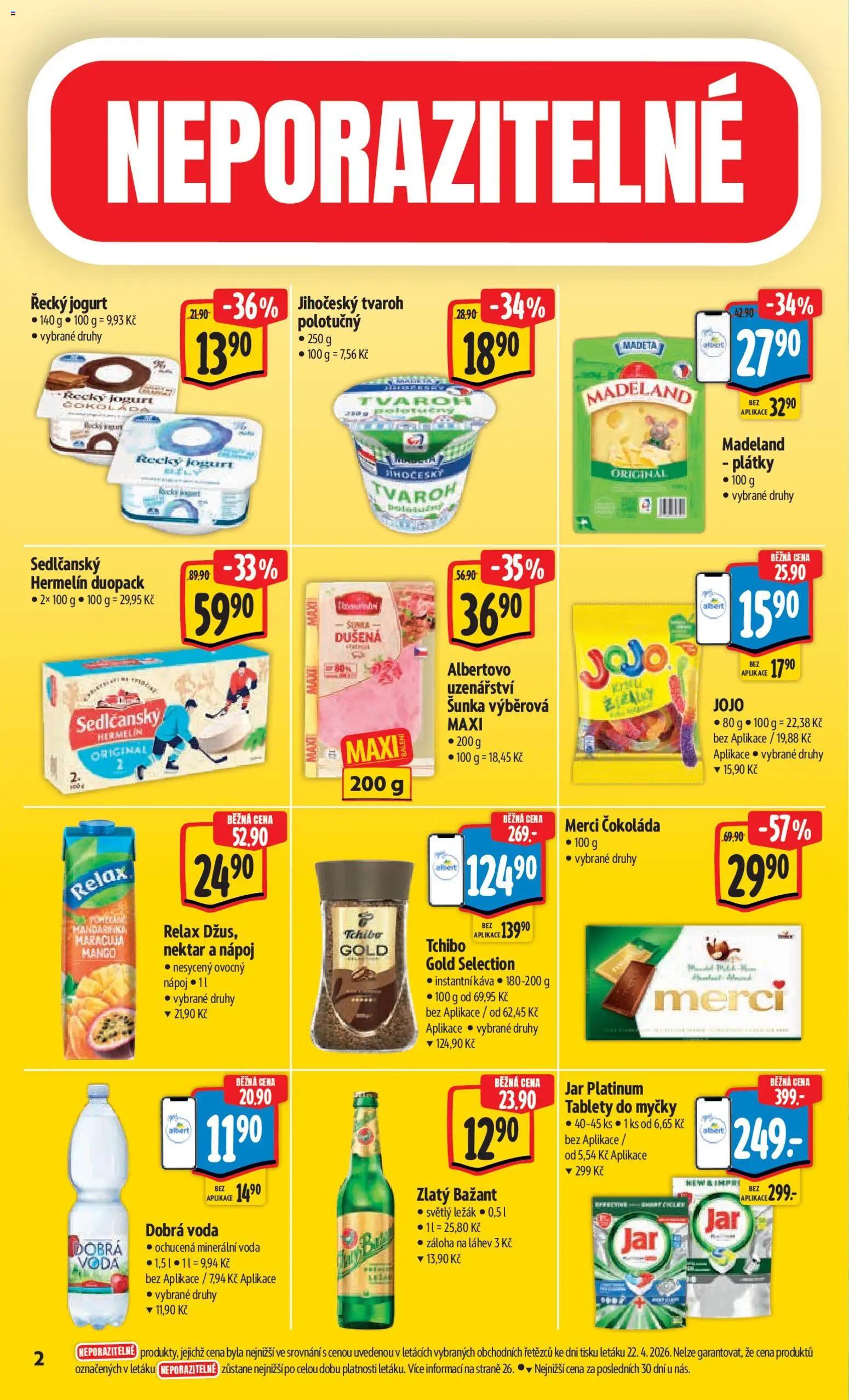 Albert leták - Hypermarket od 29.04.2026 | Strana: 6 | Produkty: Čokoláda, Tvaroh, Merci, Minerální voda