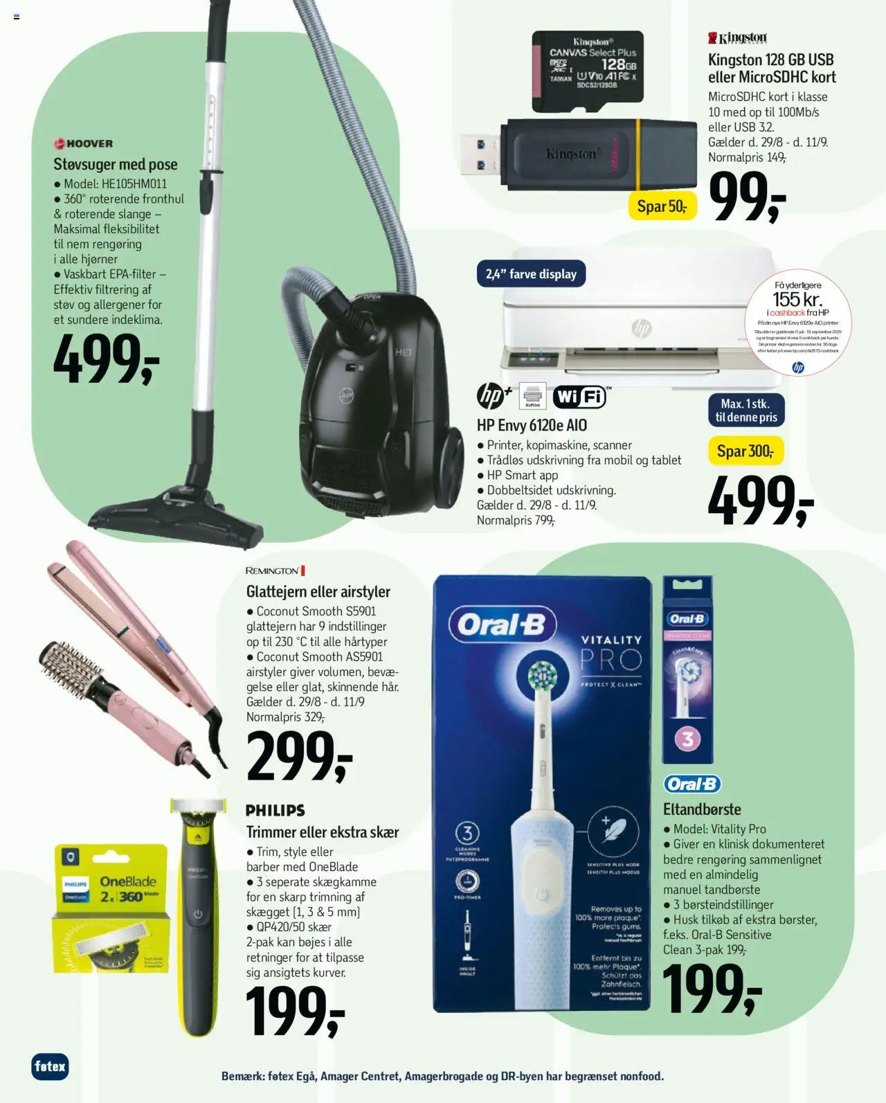 Føtex Tilbudsavis gyldig fra 29.08.2025 | Side: 53 | Produkter: Eltandbørste, Scanner, Printer, Støvsuger