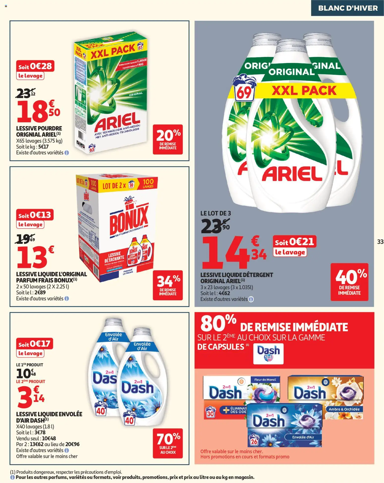 {H1} | Page: 33 | Produits: Ariel, Parfum, Détergent, Orchidée