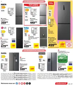 Conforama - Prévisualisation de Conforama catalogue valide à partir de 30.09.2025 | Page: 39 | Produits: Réfrigérateur, Congélateur, Portes
