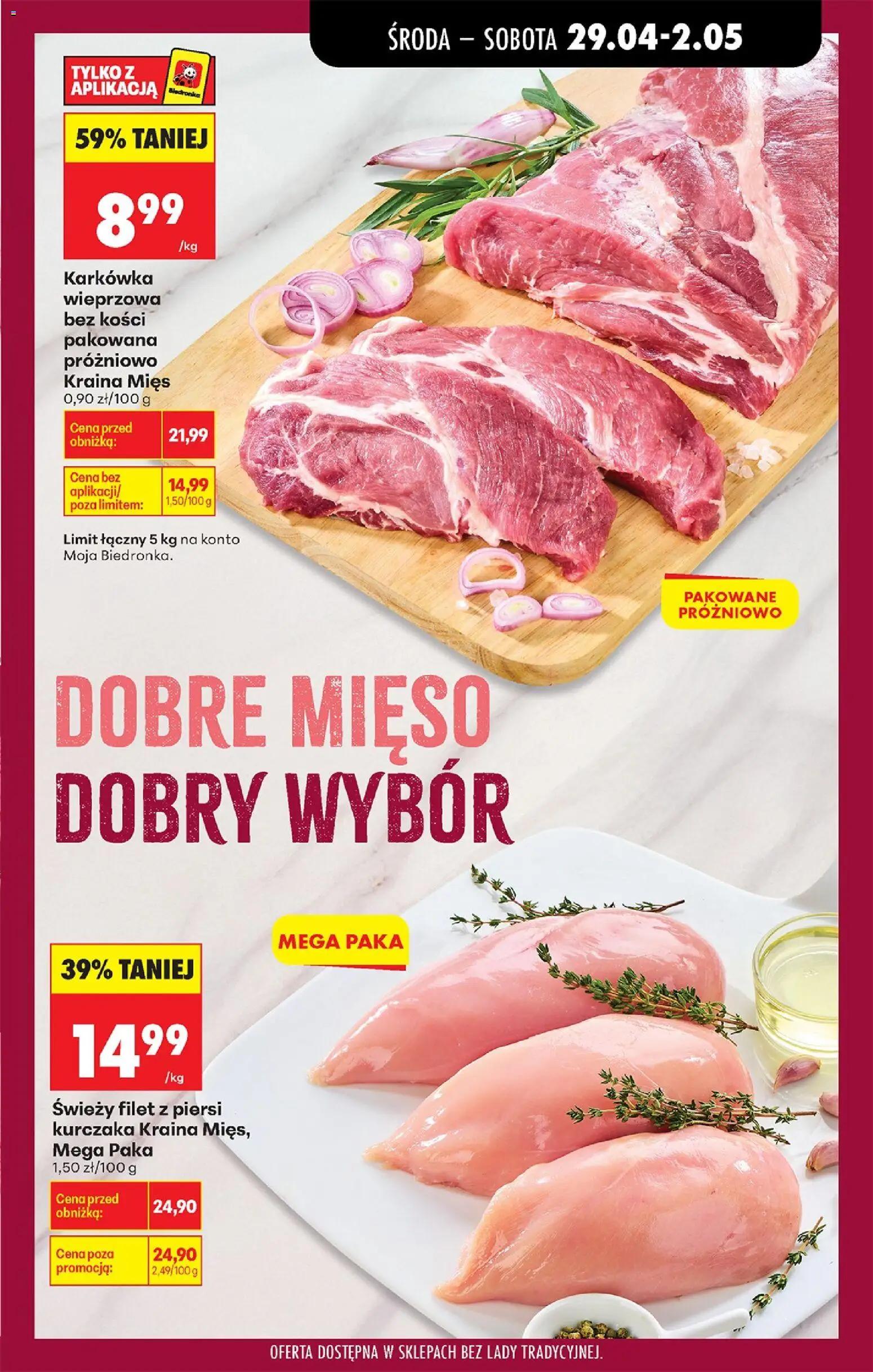 Biedronka Polsko leták - Codziennie niskie ceny od 29.04.2026 | Strana: 49 | Produkty: Filet