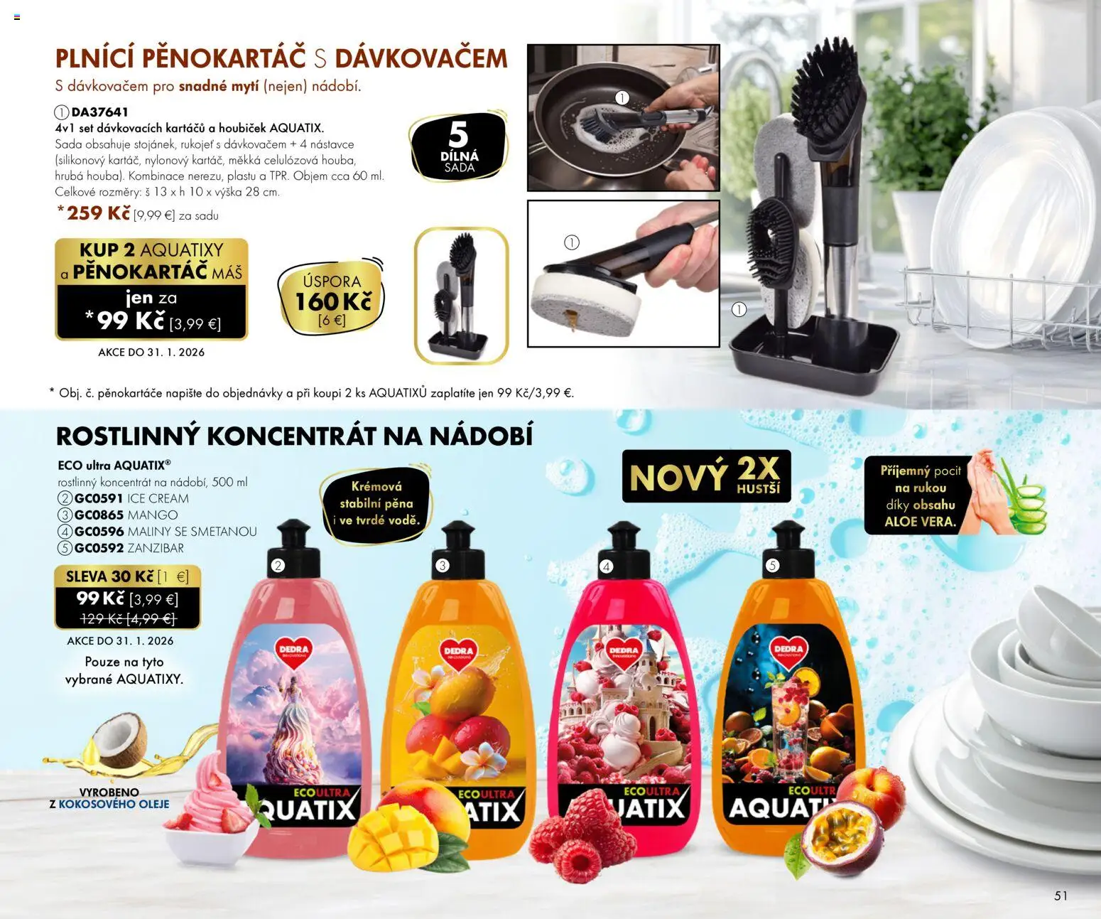 Nové Dedra akcie – leták je platný od 01.01.2026 | Strana: 51 | Produkty: Mango, Maliny