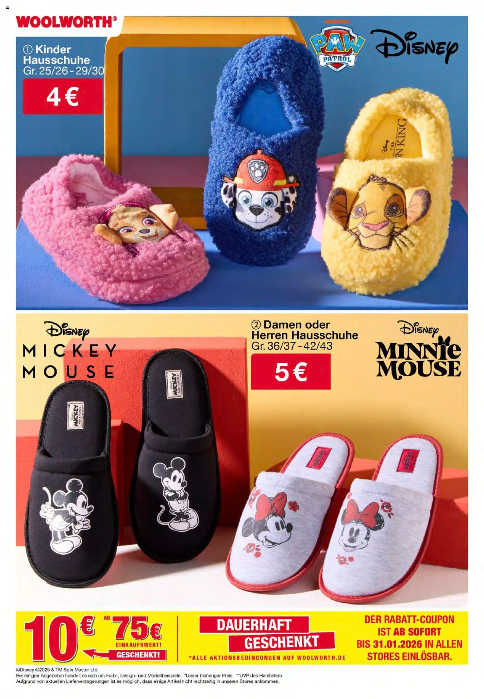 Woolworth Prospekt 	 – gültig ab 07.11.2025 | Seite: 10 | Produkte: Hausschuhe