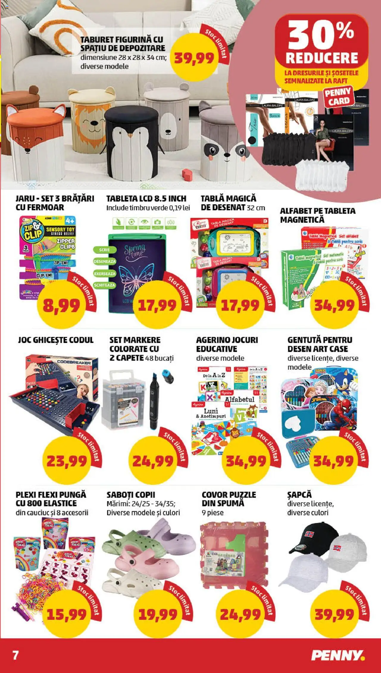 Catalog PENNY – valabil de la 13.08.2025 | Pagină: 7 | Produse: Șapcă, Tablă, Raft, Covor