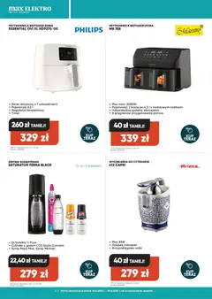 Pogląd oferty "Max elektro Gazetka" - ważna od 15.12.2025 | Strona: 5 | Produkty: Syrop, Frytkownica beztłuszczowa, Wyciskarka, Sodastream