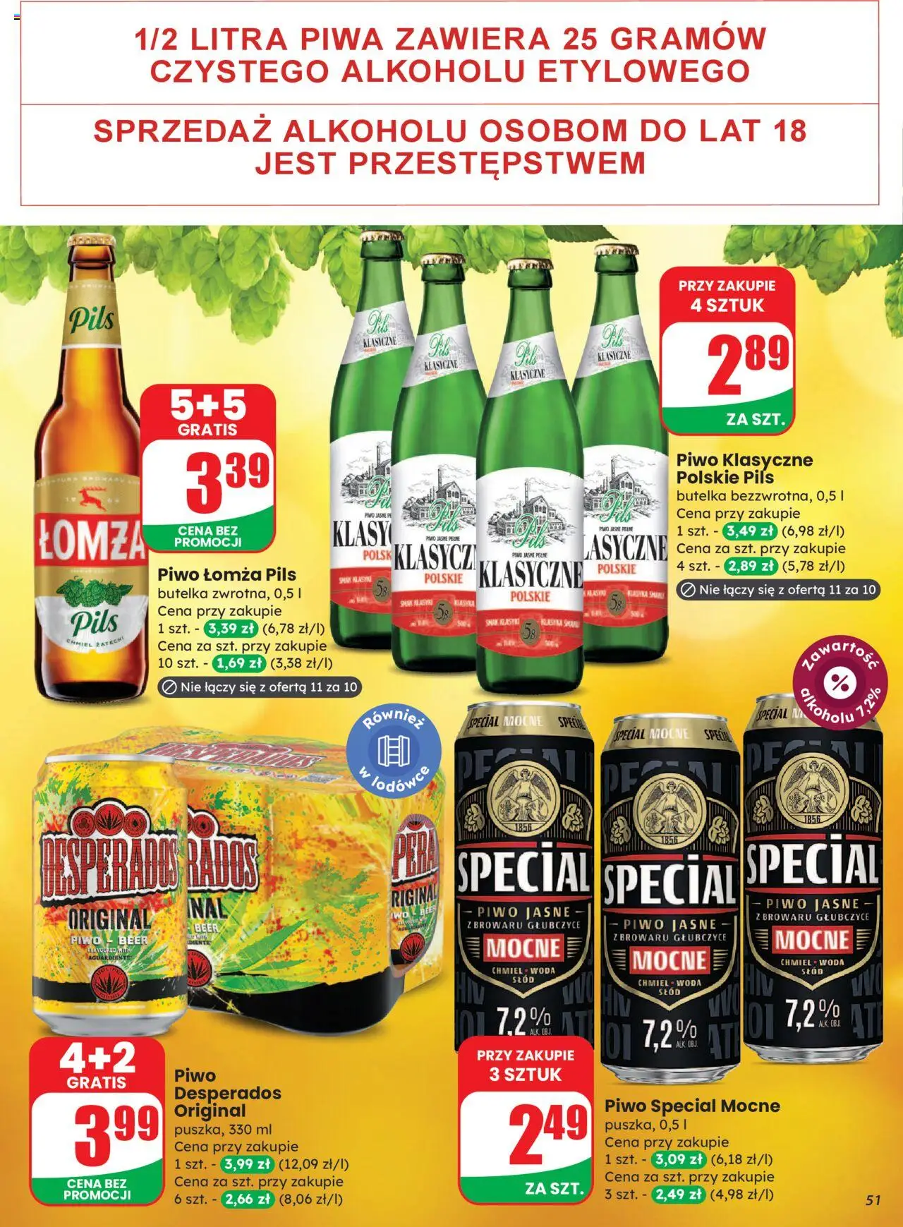Dino Gazetka od 27.08.2025 | Strona: 51 | Produkty: Piwo Desperados, Piwo