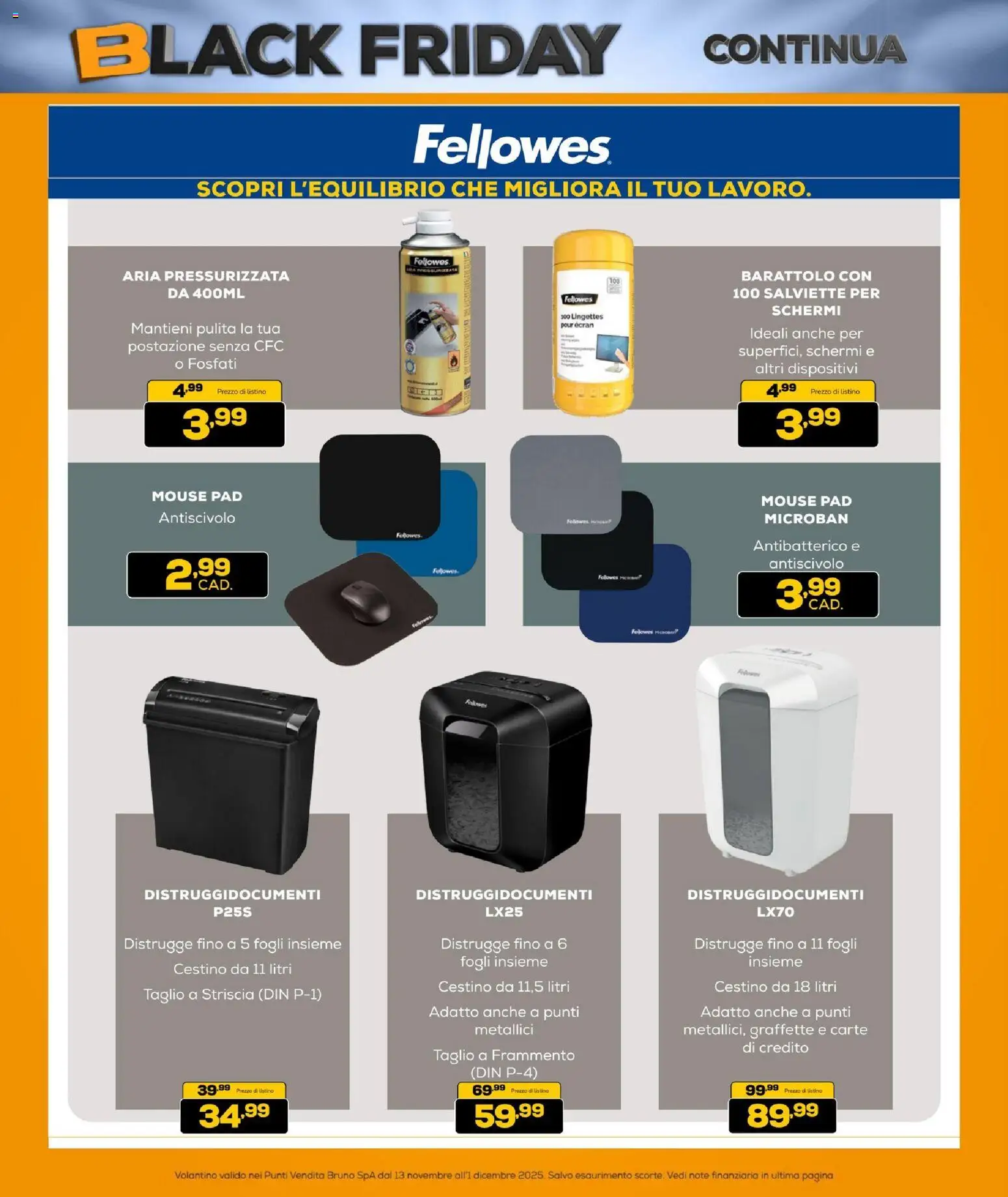 Volantino BRUNO del 13.11.2025 | Pagina: 43 | Prodotti: Mouse, Cestino