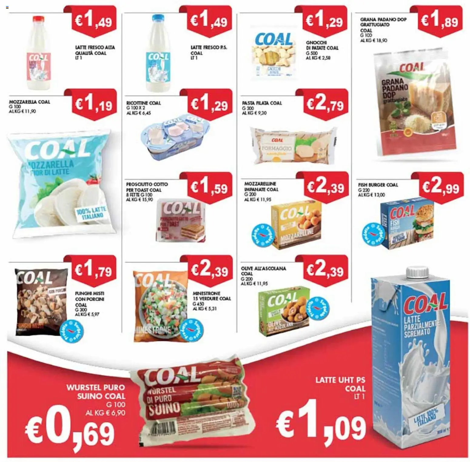 Volantino Coal del 28.11.2025 | Pagina: 29 | Prodotti: Prosciutto Cotto, Formaggio, Prosciutto, Wurstel