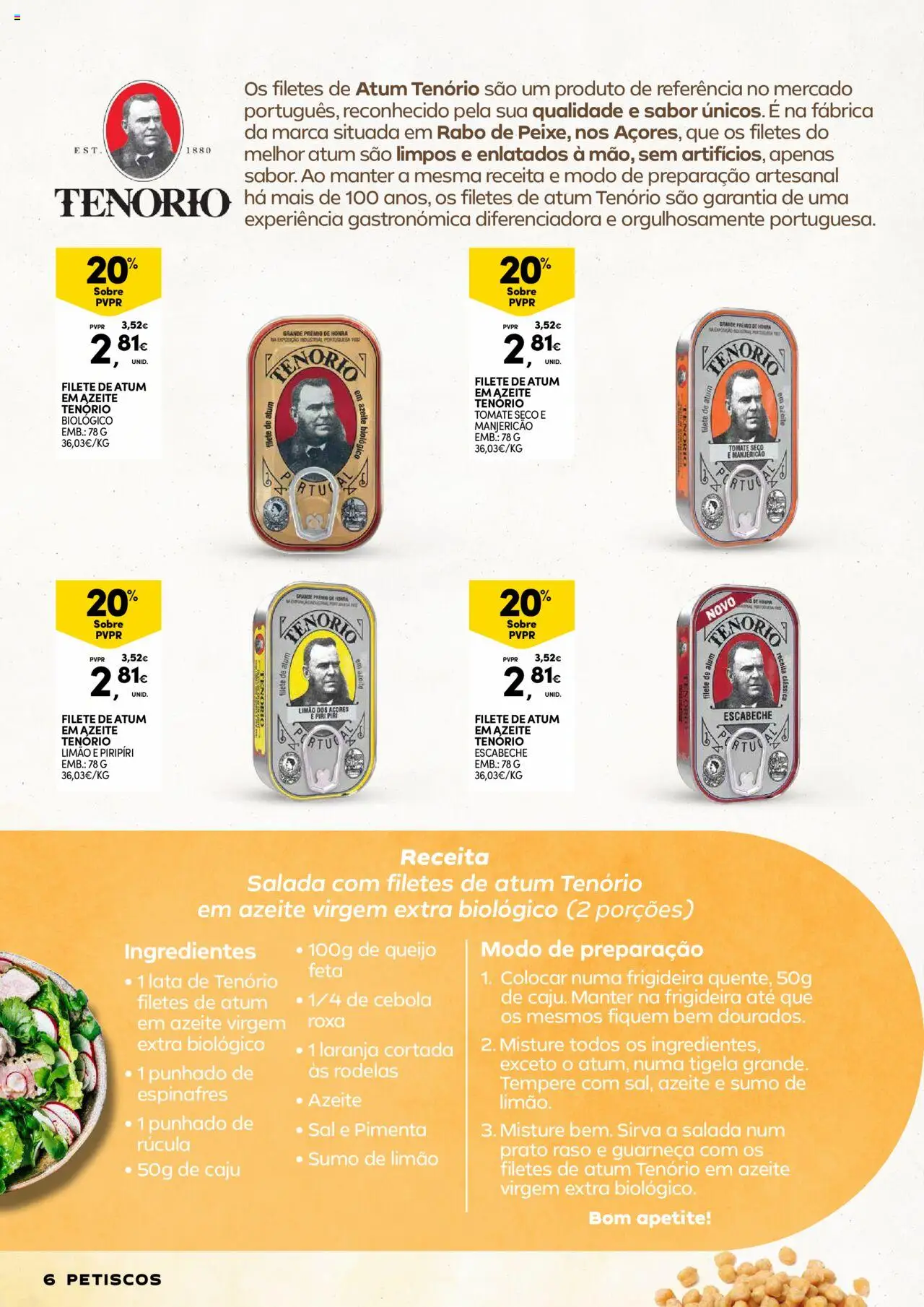 Continente - Conservas e Companhia: Como é bom ter qualidade sempre à mão │ válido de 12.08.2025 | Página: 6 | Produtos: Azeite, Pimenta, Sal, Queijo