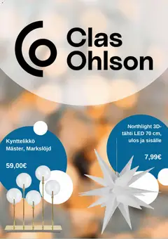 Clas Ohlson-mainoslehti voimassa 03.11.2025 alkaen