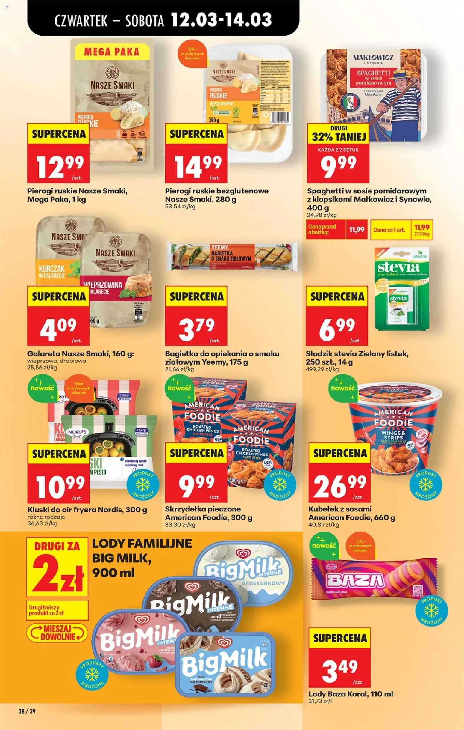 Biedronka Polsko leták - Codziennie niskie ceny od 12.03.2026 | Strana: 50 | Produkty: Stevia, Marshmallow, Pesto