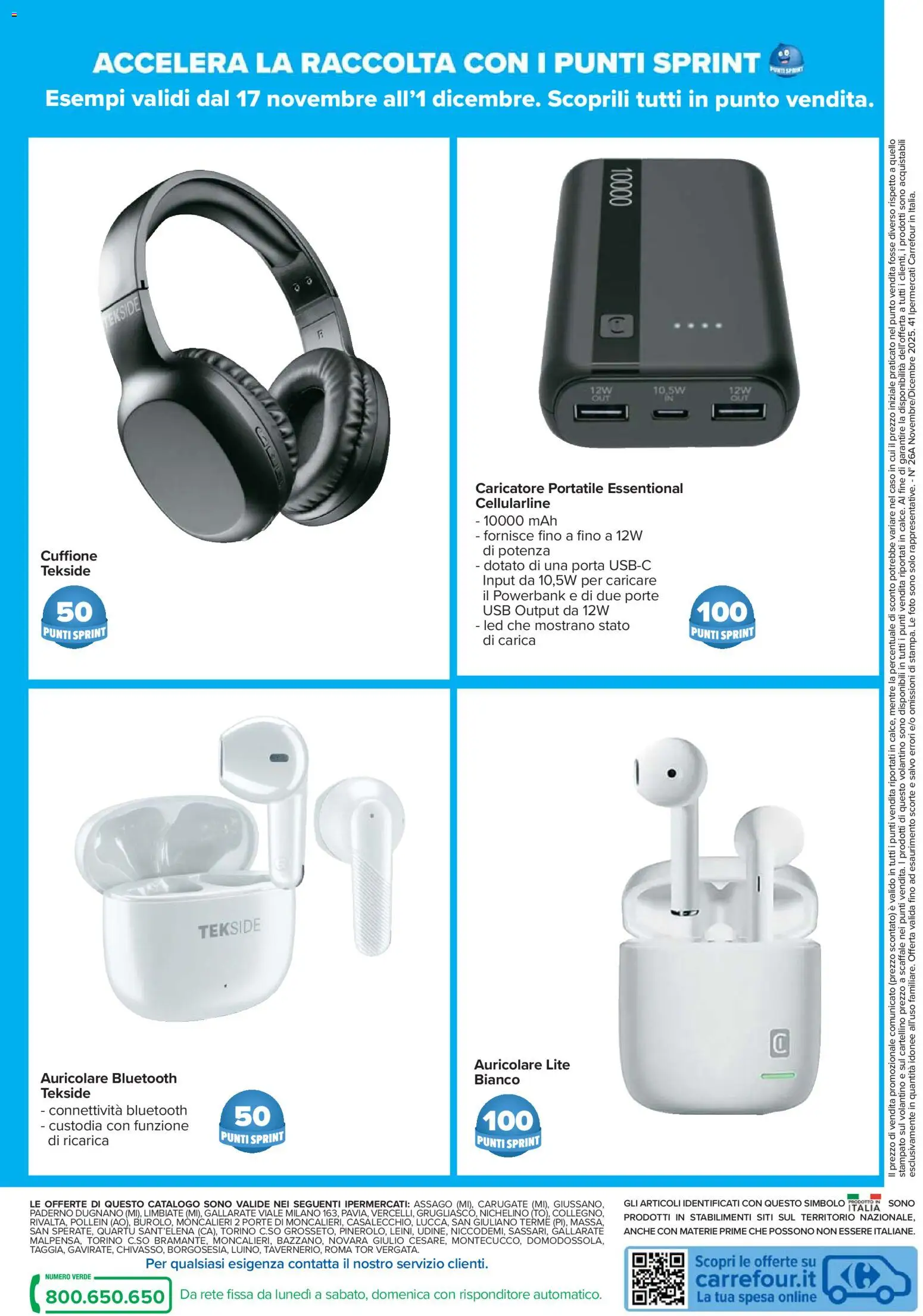 Volantino Carrefour del 17.11.2025 | Pagina: 26 | Prodotti: Scaffale, USB