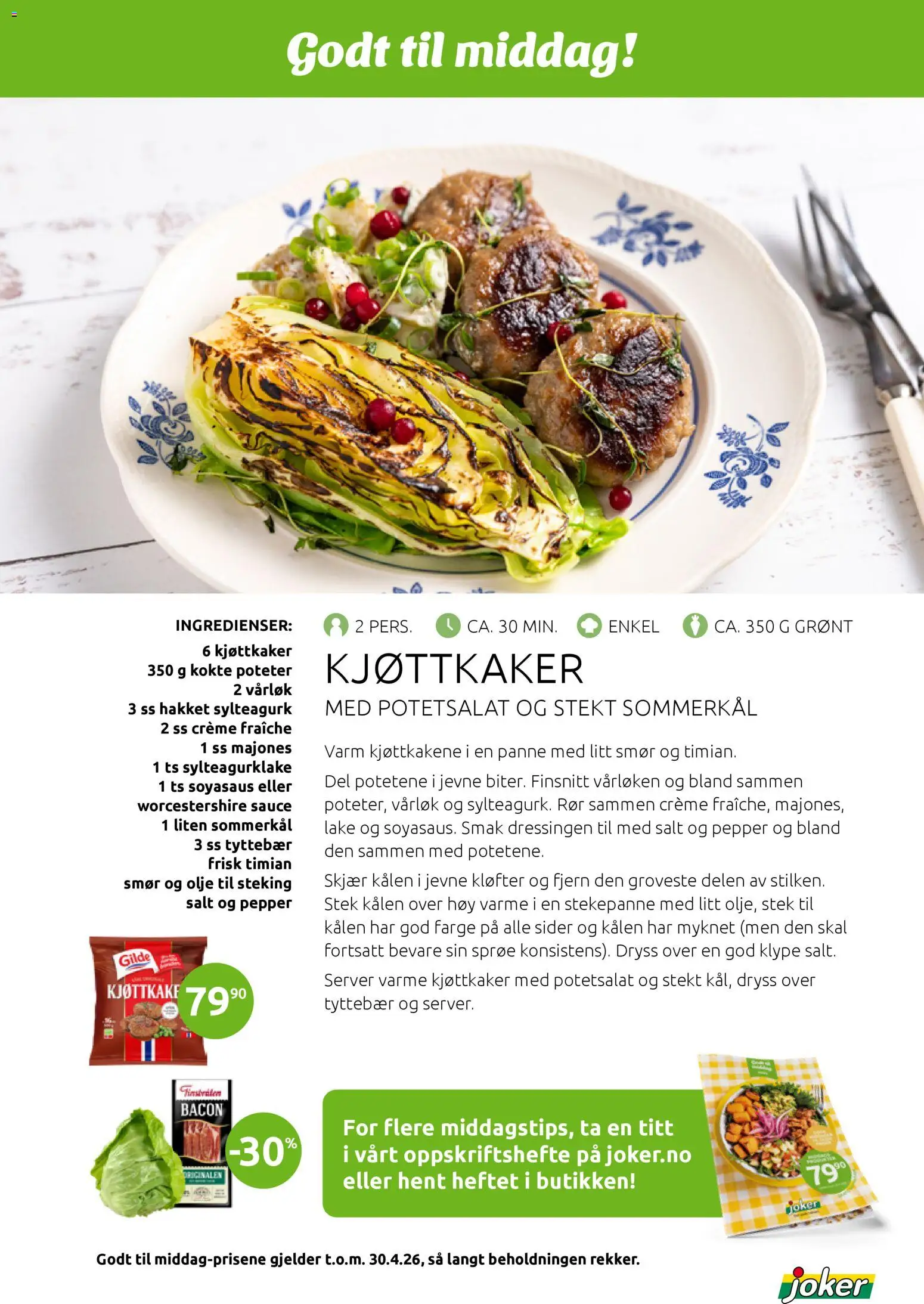 {H1} | Side: 14 | Produkter: Bavețică, Poteter, Kjøttkaker, Strandväska