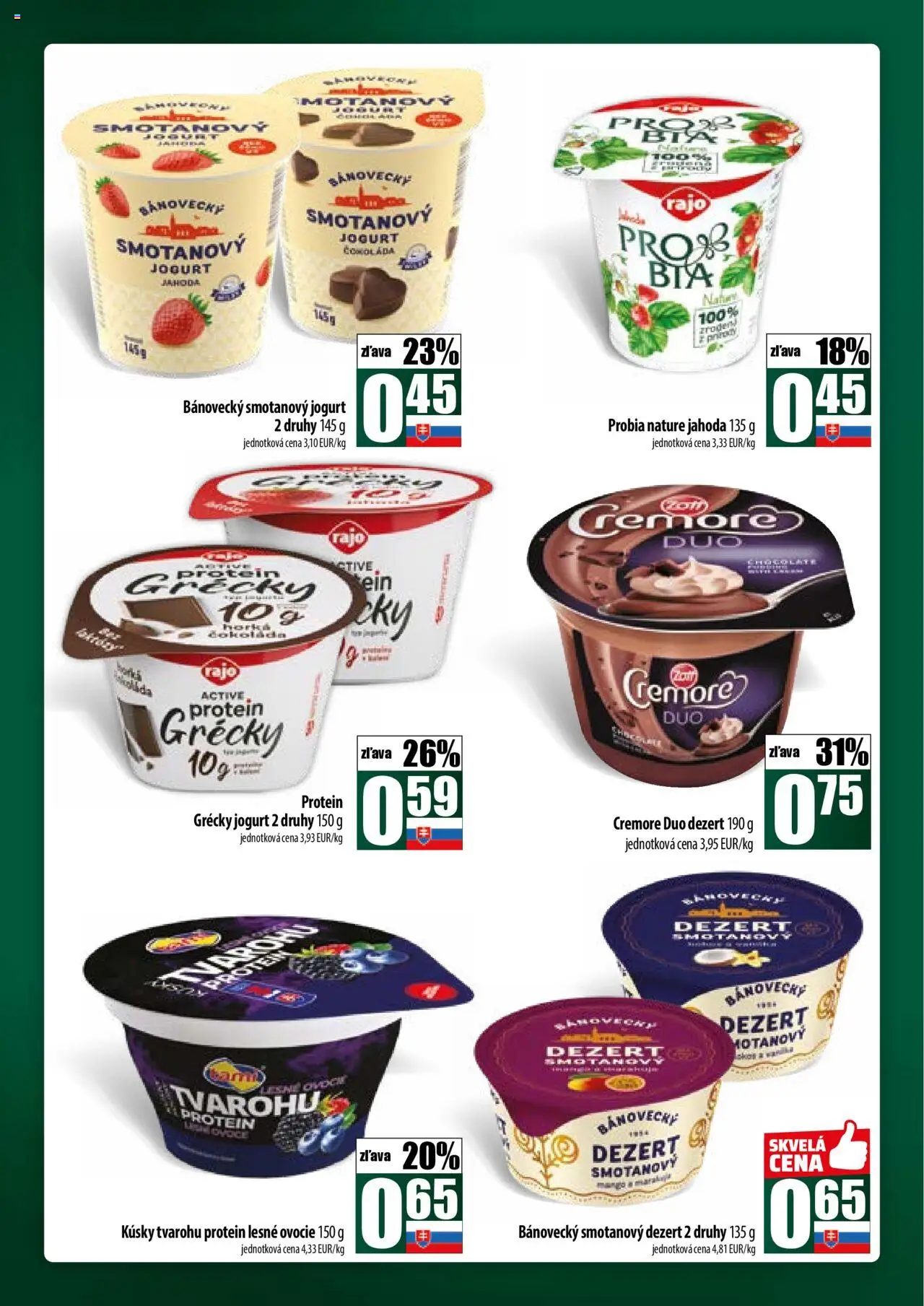 COOP Jednota široká ponuka │ platný od 17.07.2025 | Strana: 28 | Produkty: Jogurt, Protein, Grécky jogurt, Ovocie