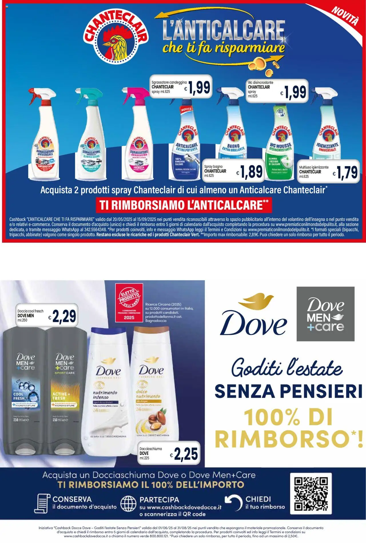 Volantino Galassia del 31.07.2025 | Pagina: 4 | Prodotti: Crema, Candeggina, Bagno, Doccia