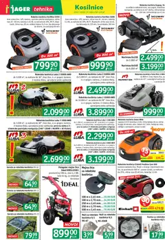 Jager katalog akcije – veljaven od 08.04.2026 | Stran: 2 | Izdelki: Baterija, Kamera, Teza, Robotska kosilnica