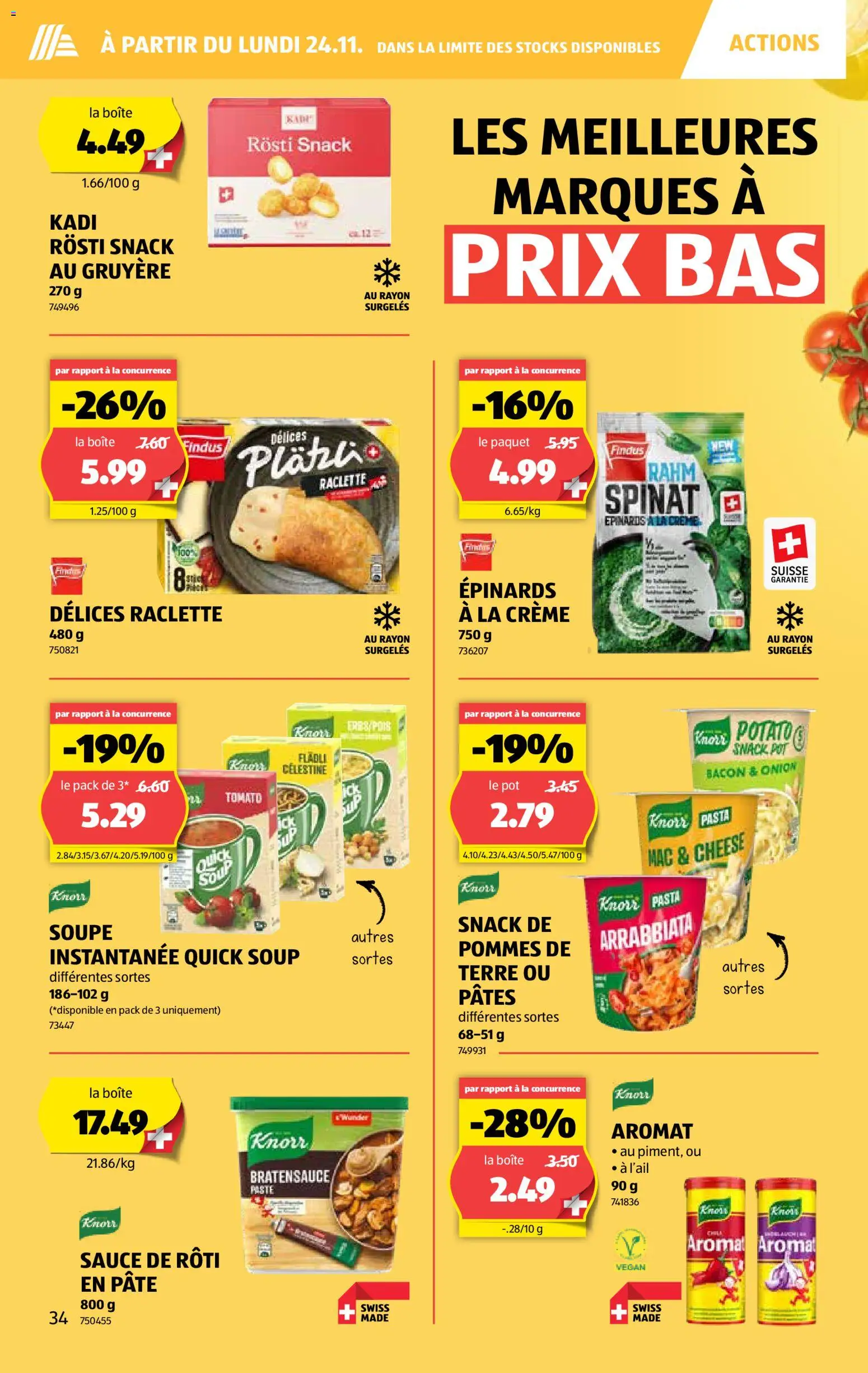 Aldi Aktionen FR – gültig ab 20.11.2025 | Seite: 35 | Produkte: Pasta, Raclette, Creme