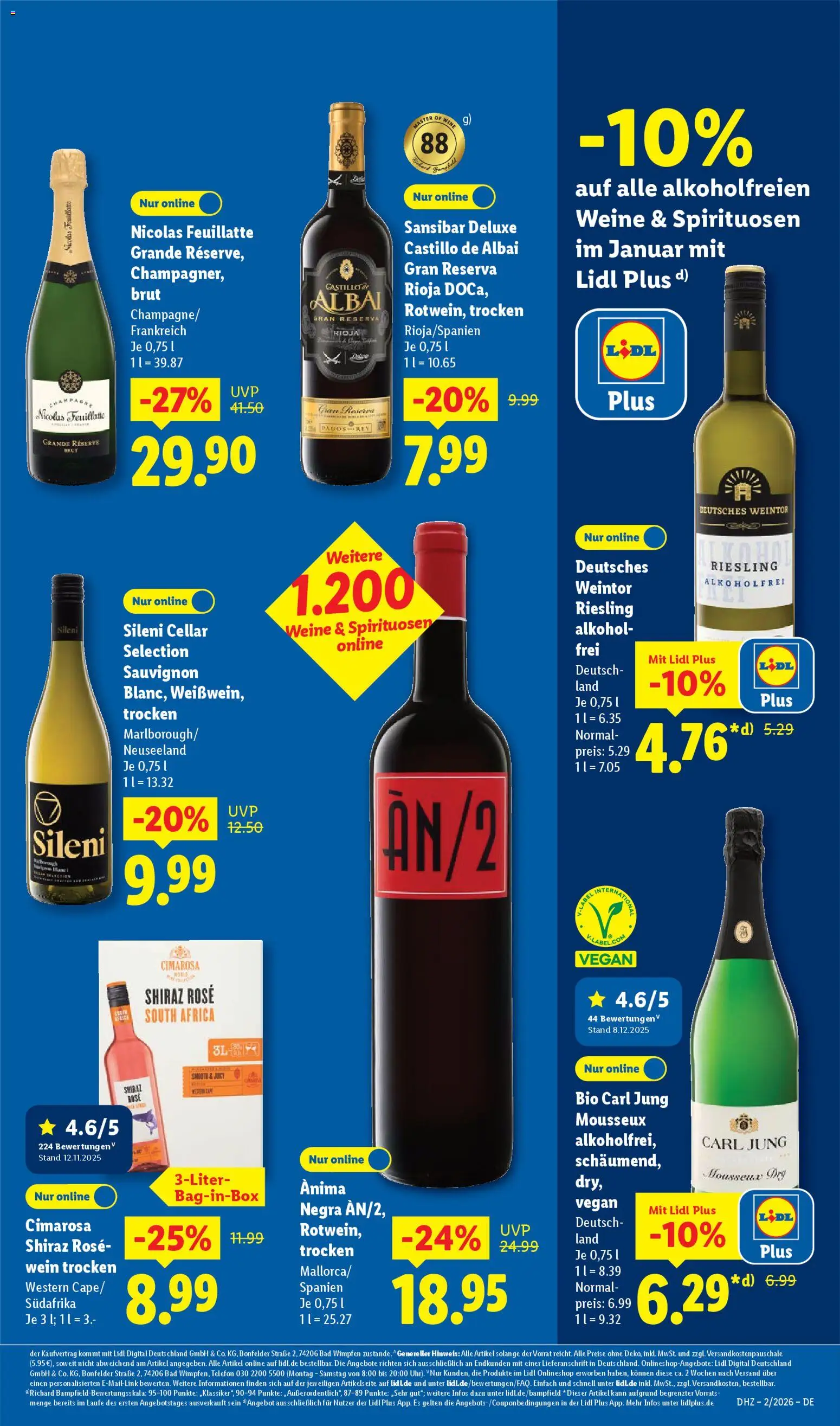 Lidl Prospekt Nagold – gültig ab 05.01.2026 | Seite: 55 | Produkte: Bad, Wein, Telefon