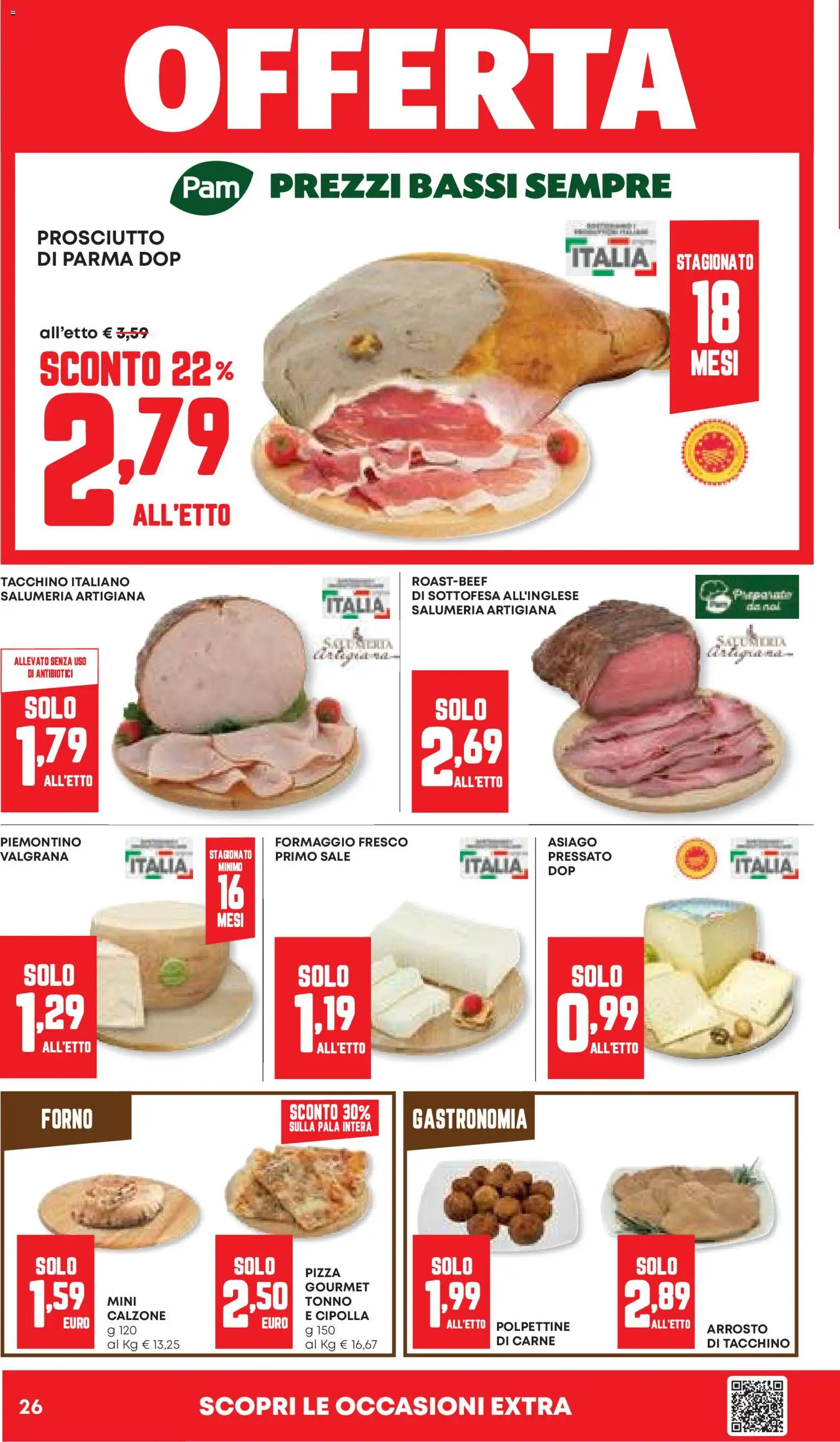 Volantino Panorama del 20.11.2025 | Pagina: 26 | Prodotti: Pizza, Sale, Tacchino, Prosciutto