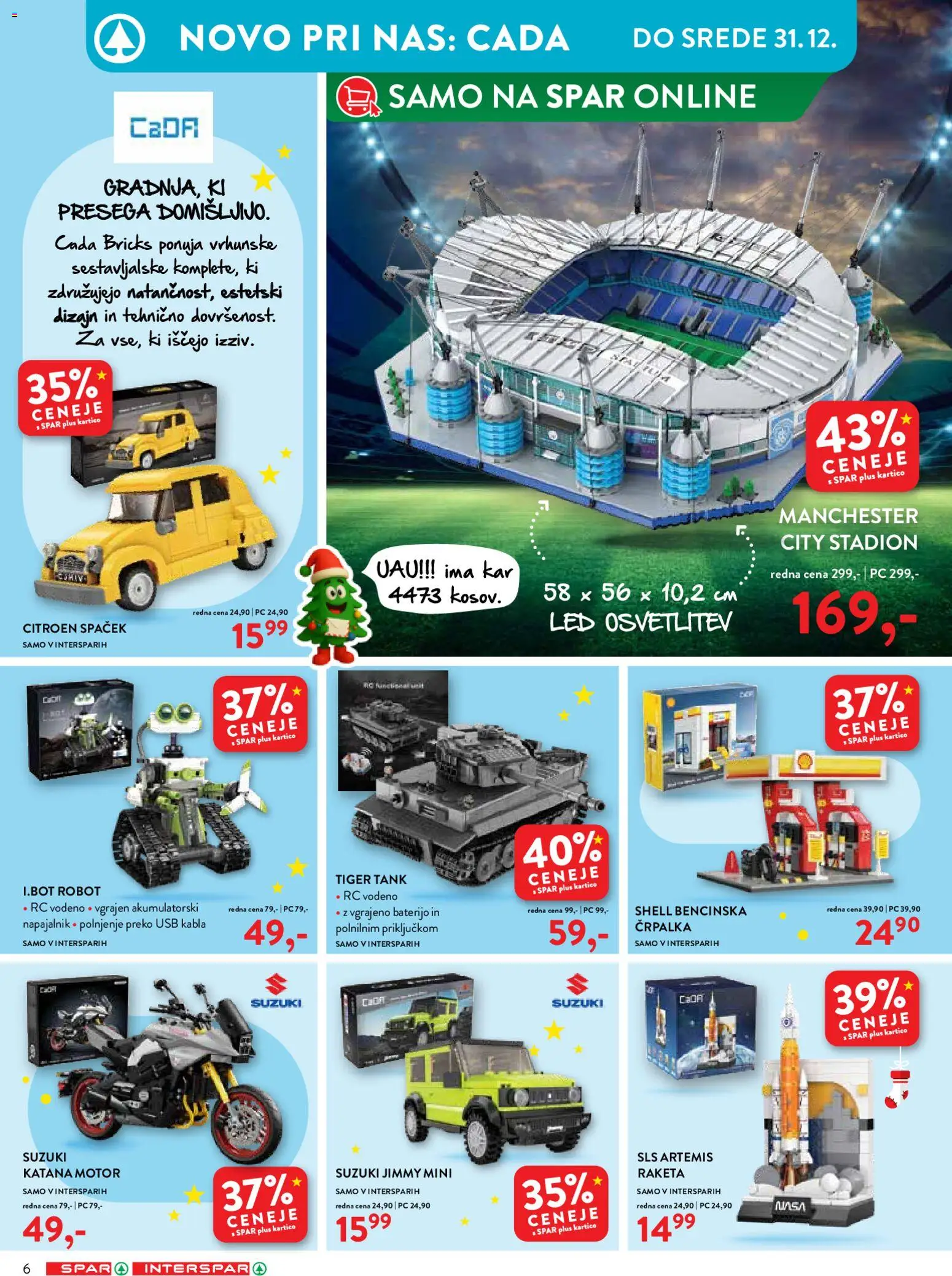 Novi Spar katalog ponudbe – veljaven od 12.11.2025 | Stran: 6 | Izdelki: Črpalka, Usb, Robot
