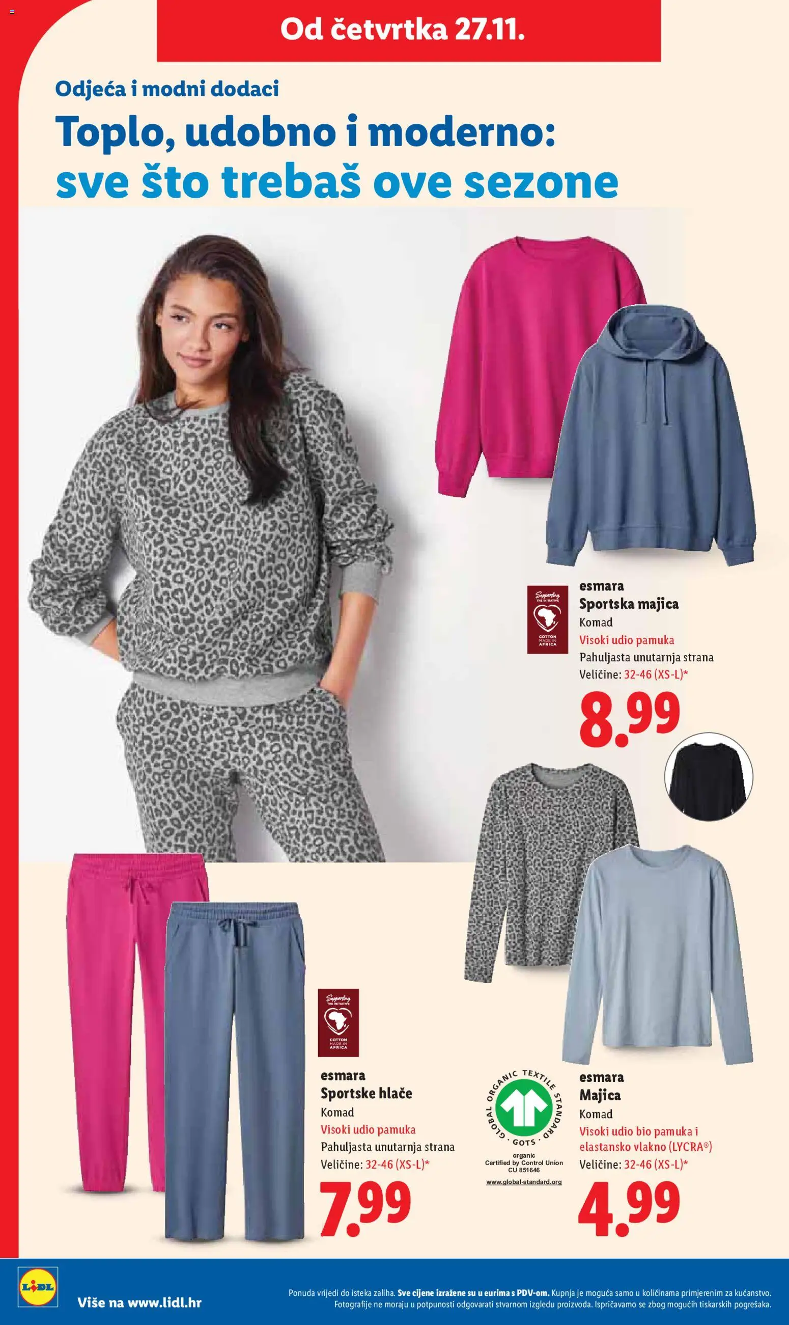 Lidl katalog | vrijedi od 27.11.2025 | Stranica: 24 | Proizvodi: Odjeća, Majica, Hlače