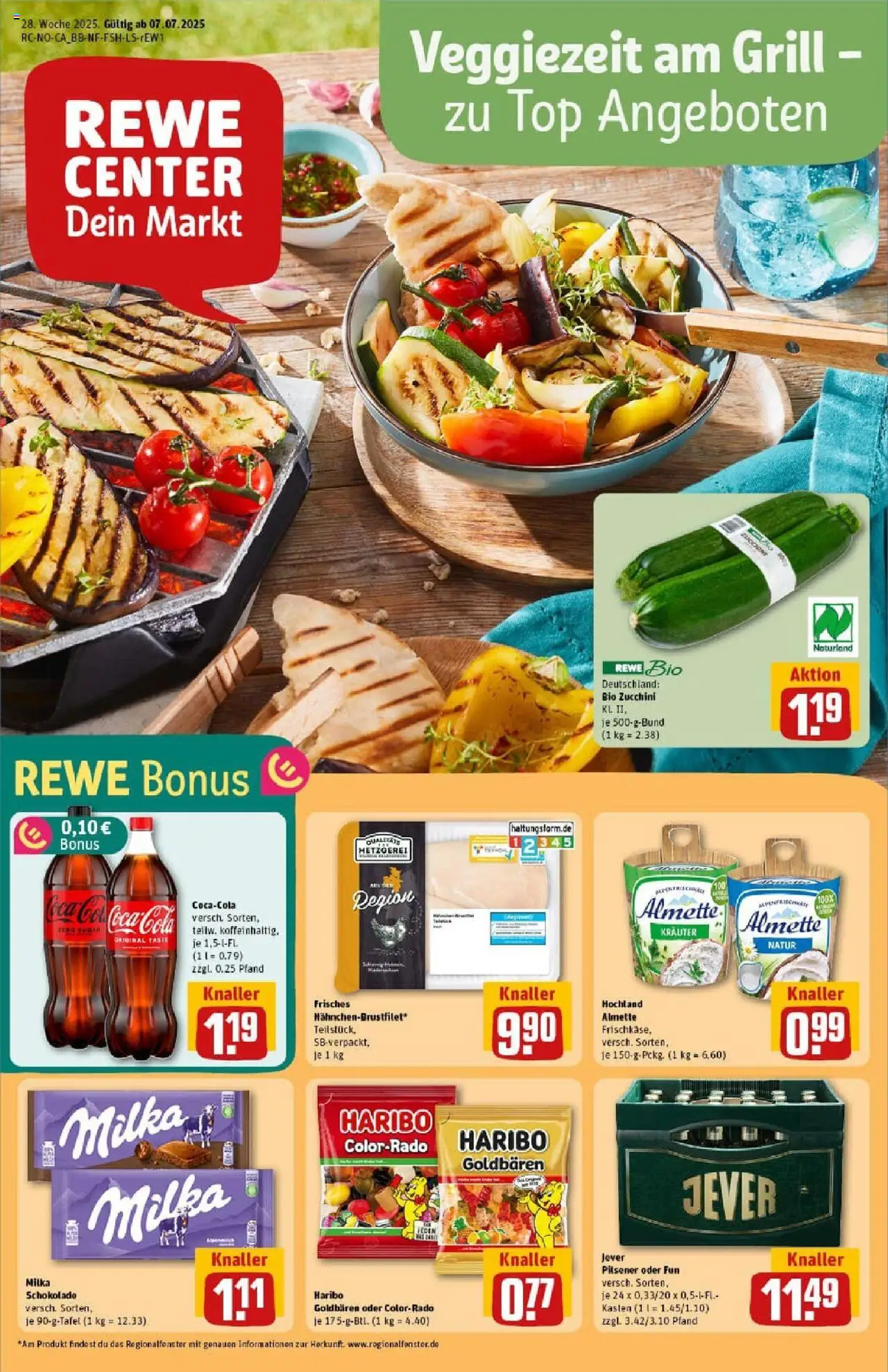 Rewe prospekt Hildesheim	 - gültig ab dem 06.07.2025 | Seite: 1 | Produkte: Top, Coca cola, Milka schokolade, Milka