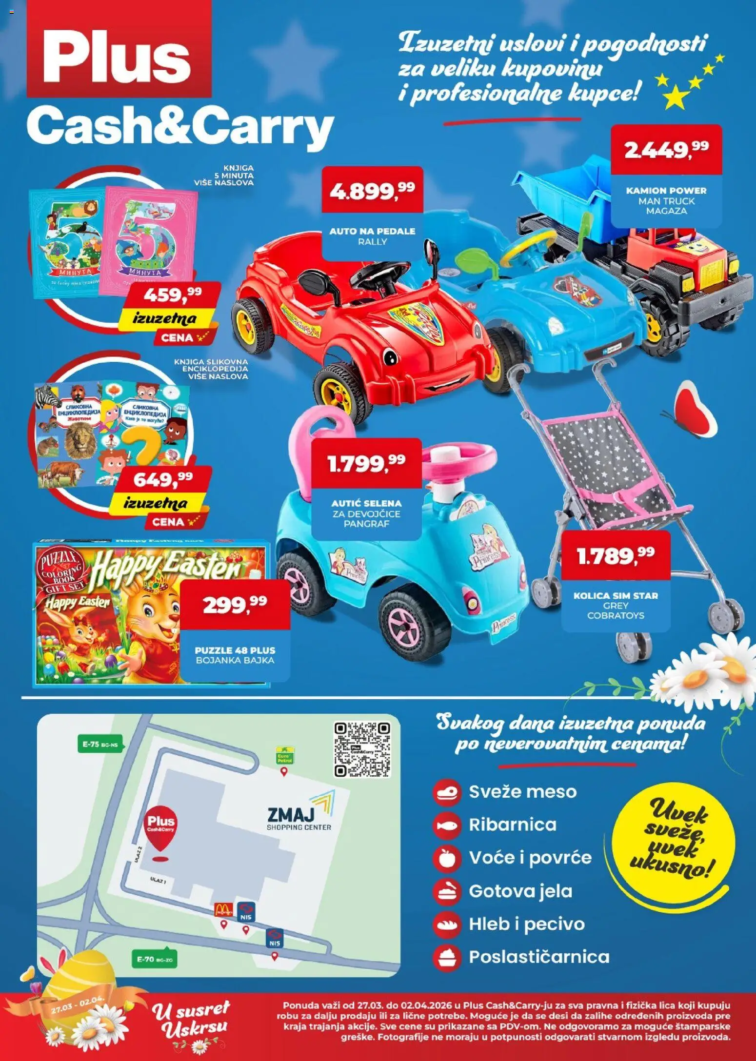 Plus Cash & Carry katalog - važi od 27.03.2026 | Strana: 4 | Proizvode: Kolica, Hleb, Pecivo