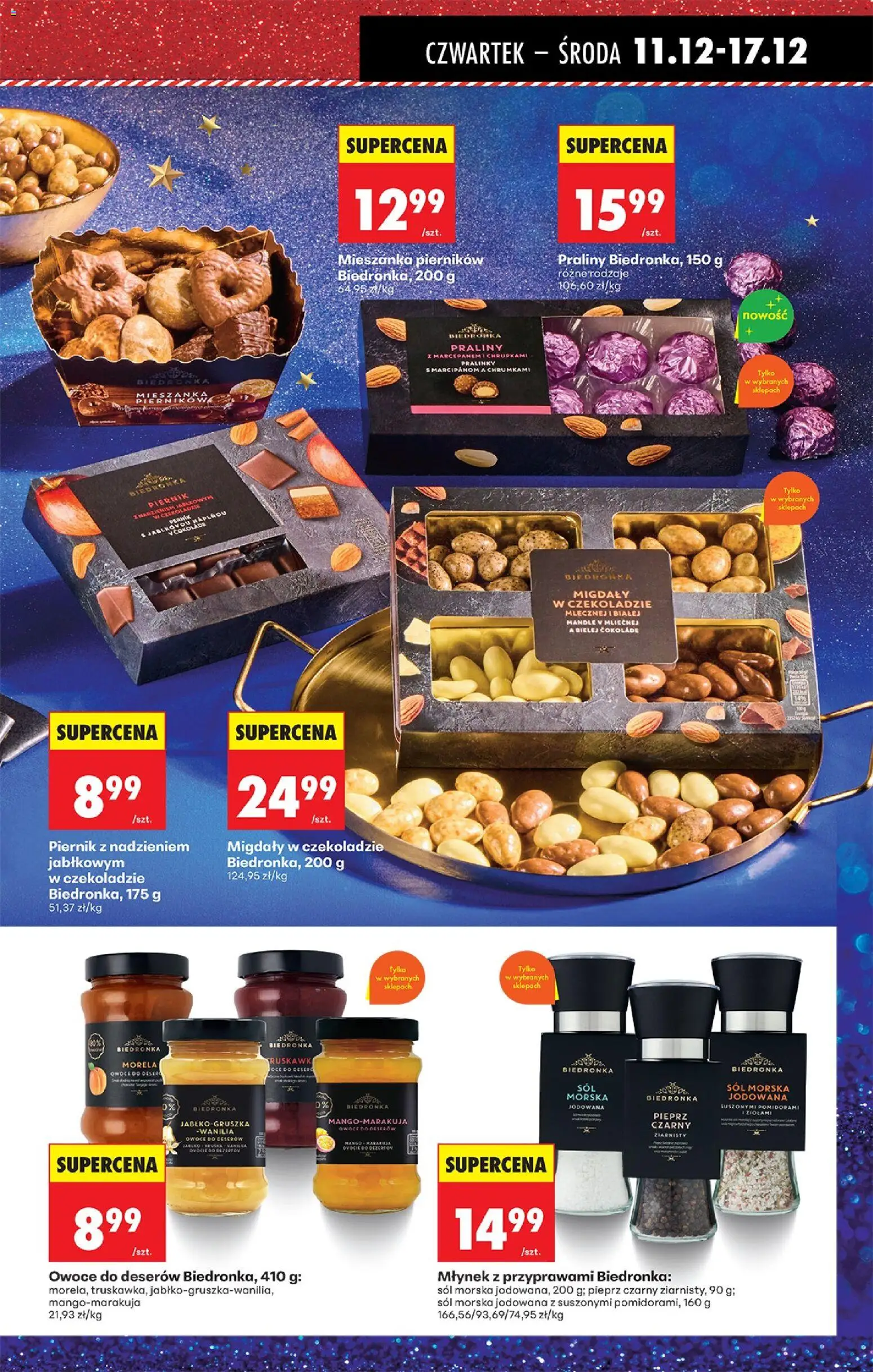 Biedronka gazetka - Oferta w tym tygodniu od 11.12.2025 | Strona: 41 | Produkty: Mango, Praliny, Młynek, Sól