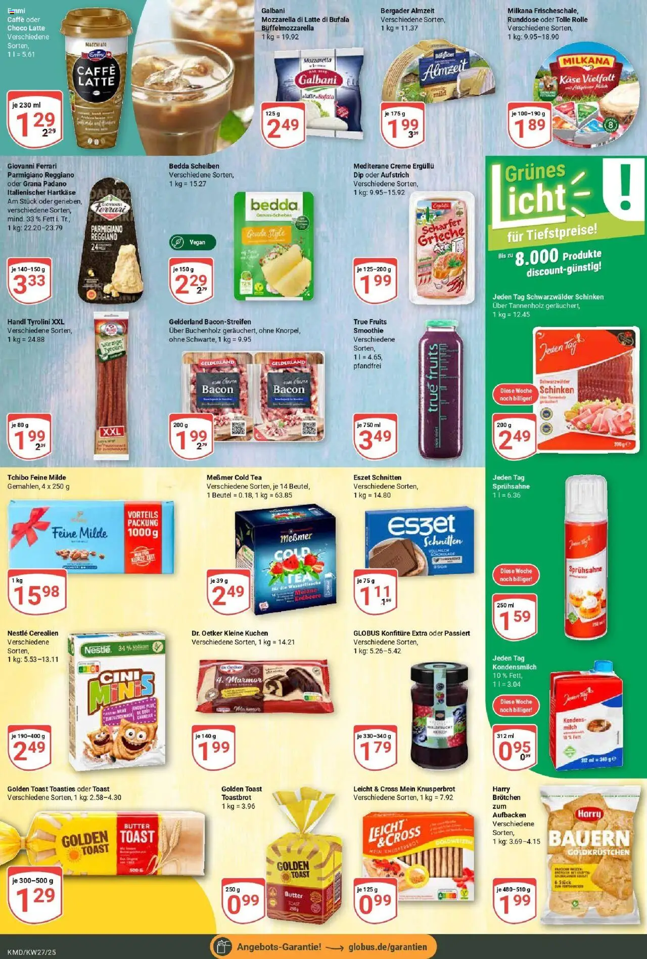 Globus prospekt Köln	 - gültig ab dem 29.06.2025 | Seite: 19 | Produkte: Butter, Toast, Mozzarella, Messmer