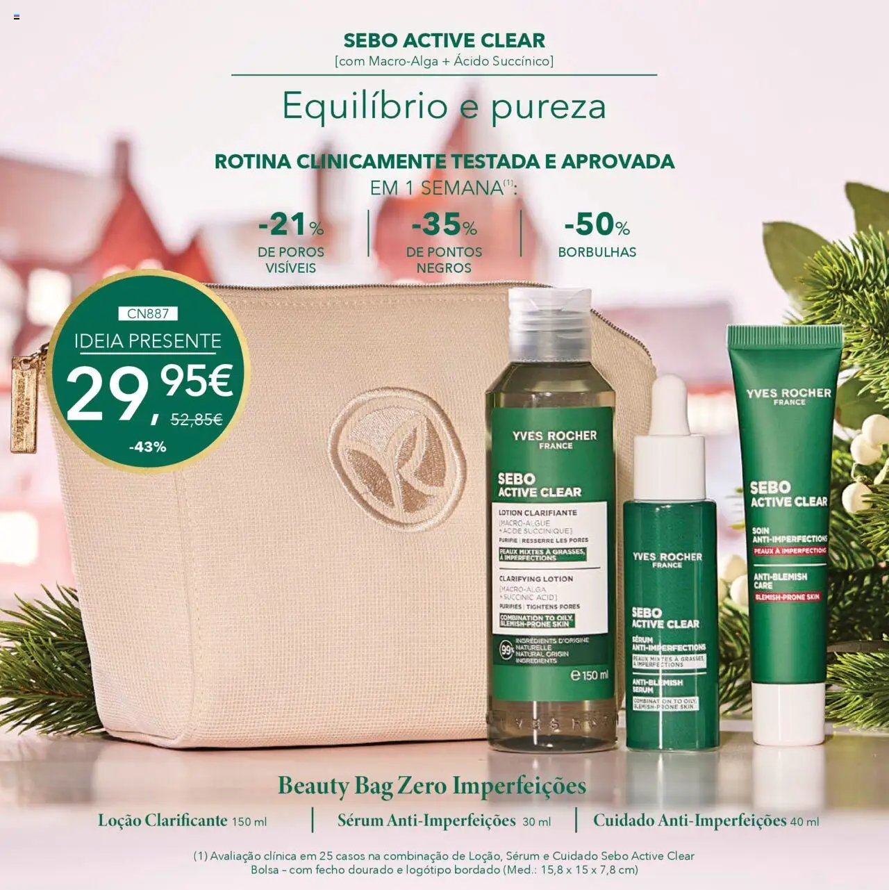 Yves Rocher Natal │ válido de 17.10.2025 | Página: 46 | Produtos: Bolsa, Toner, Sérum