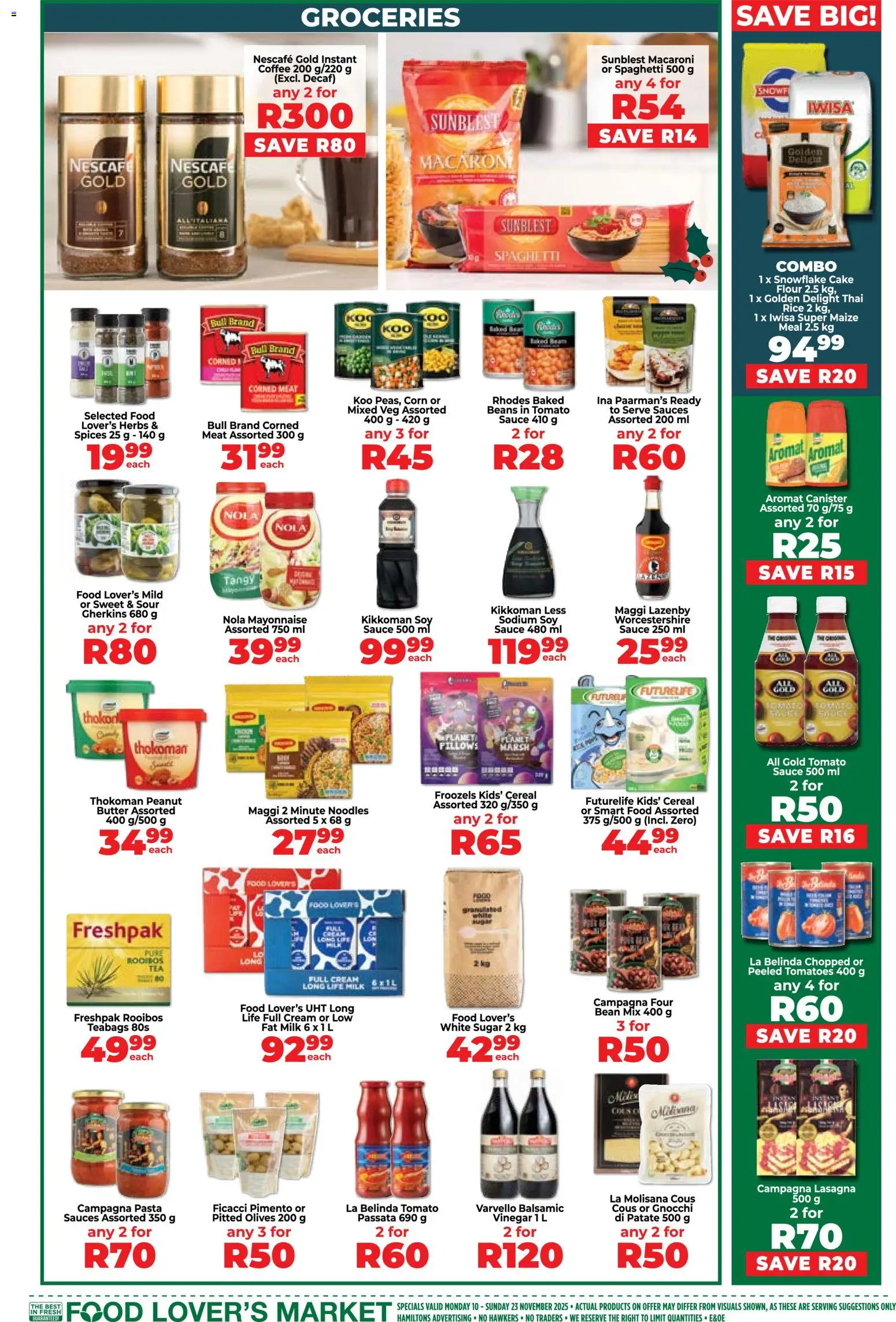 New Food Lover's Market catalogue – valid from 10.11.2025 | Page: 7 | Products: Cake, Noodles, Aromat, Worcestershire sauce