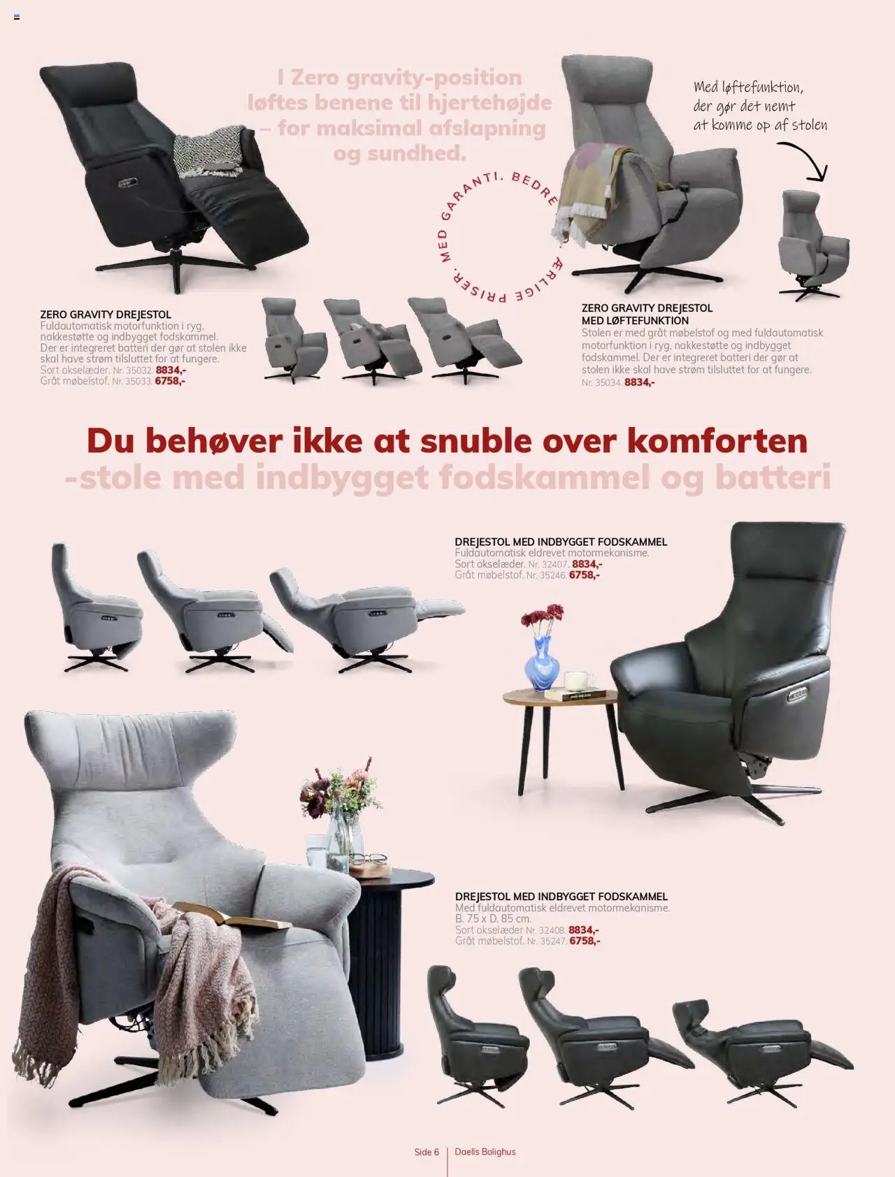 Daells Bolighus tilbudsavis – gyldig fra 14.08.2025 | Side: 6 | Produkter: Fodskammel, Batteri