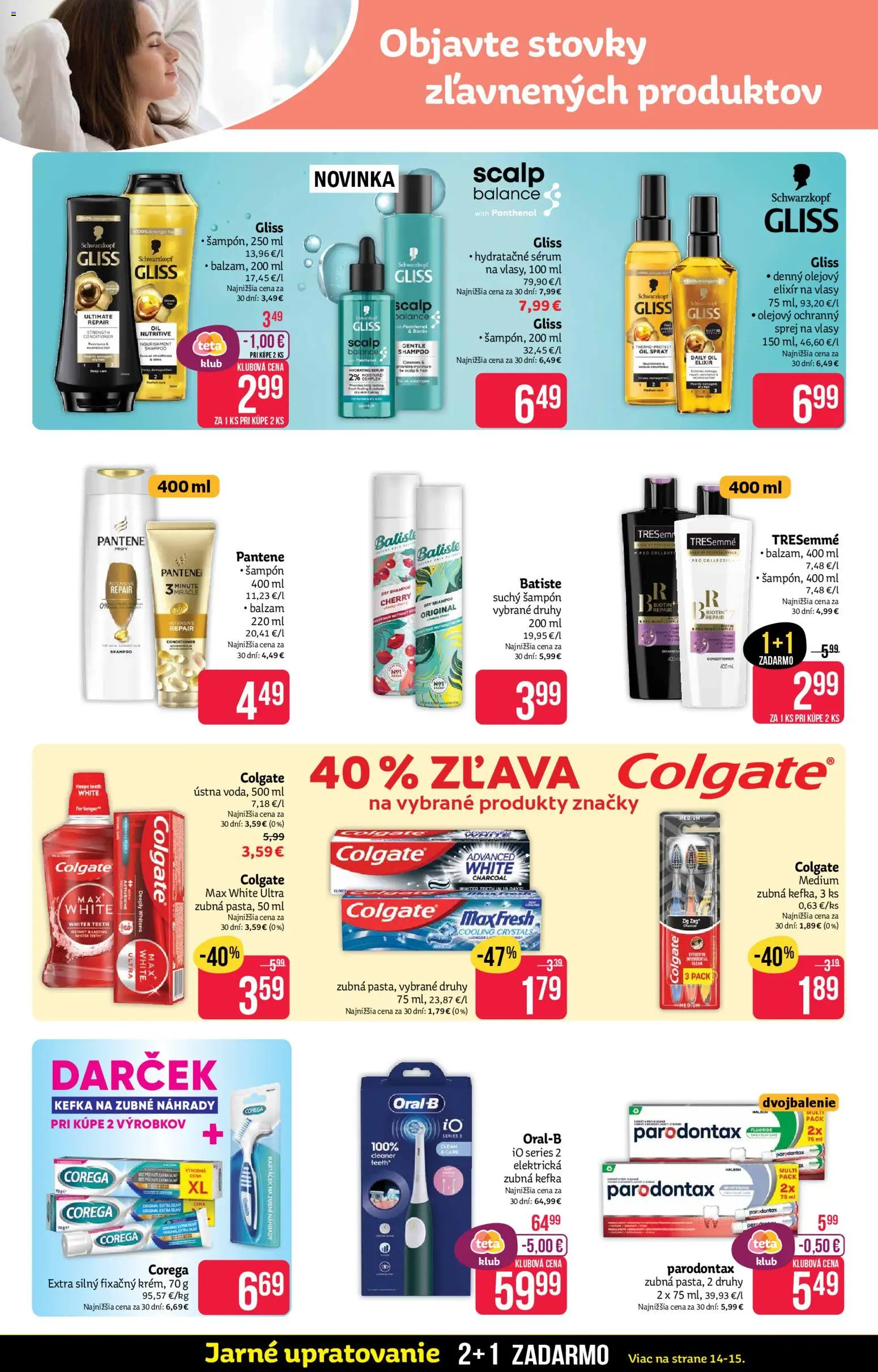 Nové Teta drogerie akcie – leták je platný od 13.04.2026 | Strana: 8 | Produkty: Elektrická zubná kefka, Zubná kefka, Oral-B