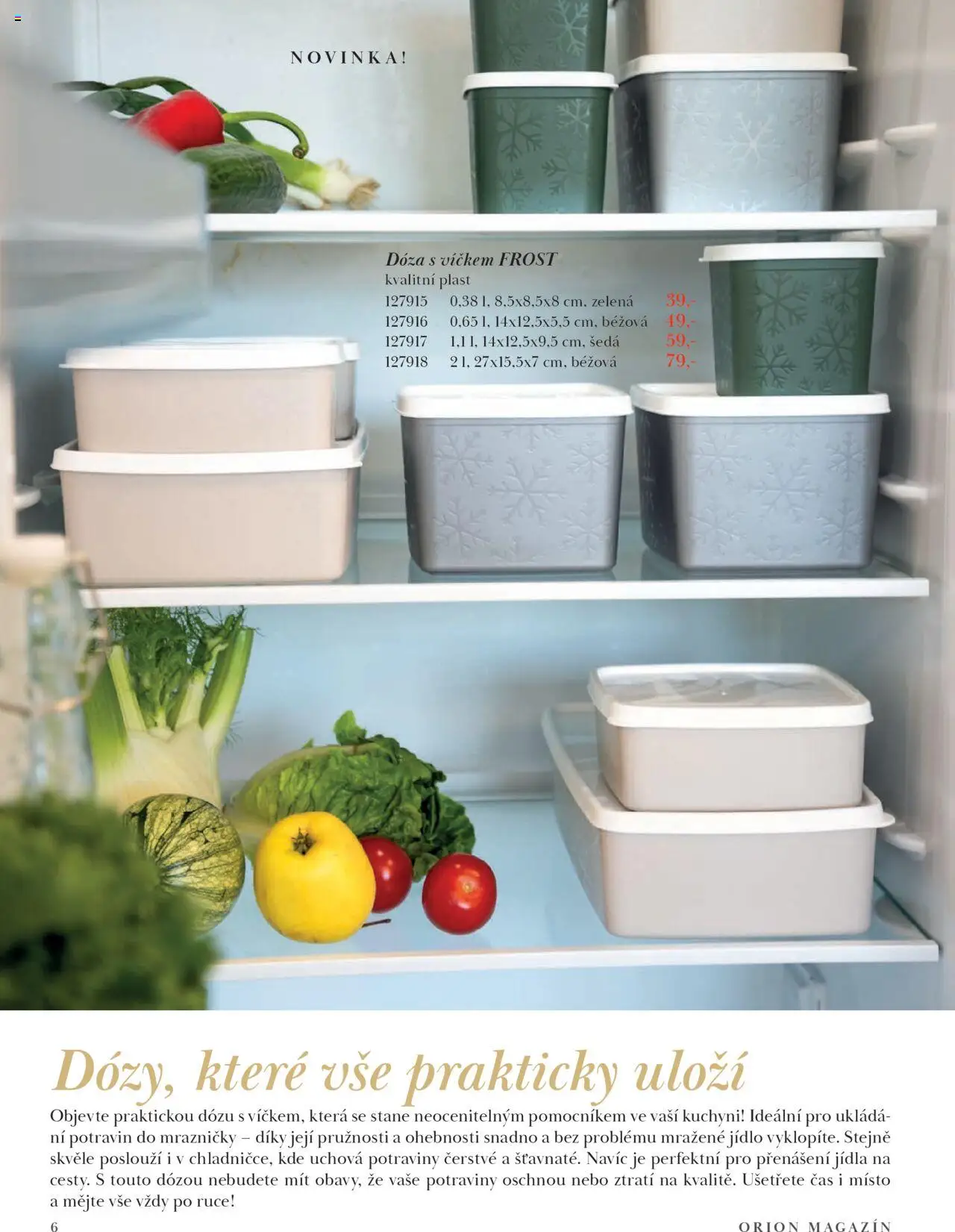 Orion katalog - Podzim/zima od 23.09.2025 | Strana: 6 | Produkty: Dóza, Potraviny