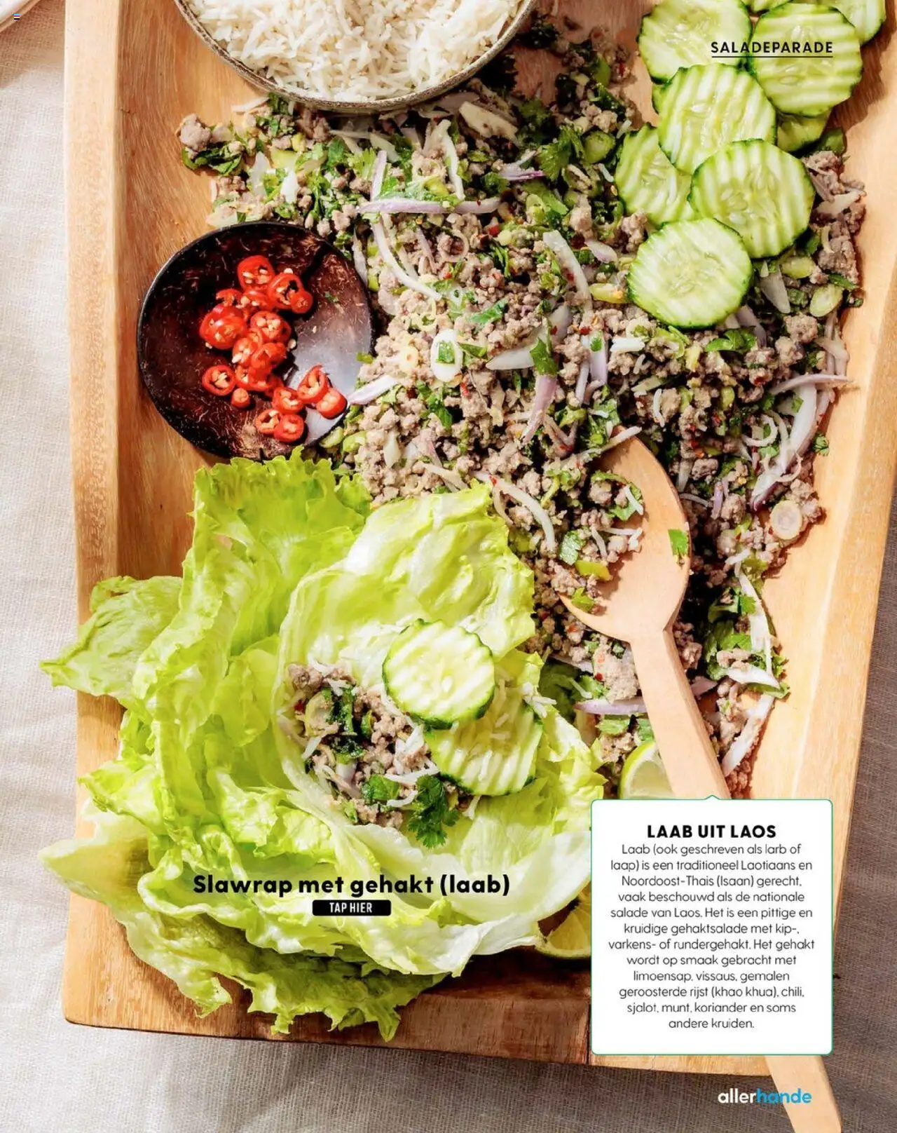  | Pagina: 35 | Producten: Gehakt, Salade, Kip, Koriander
