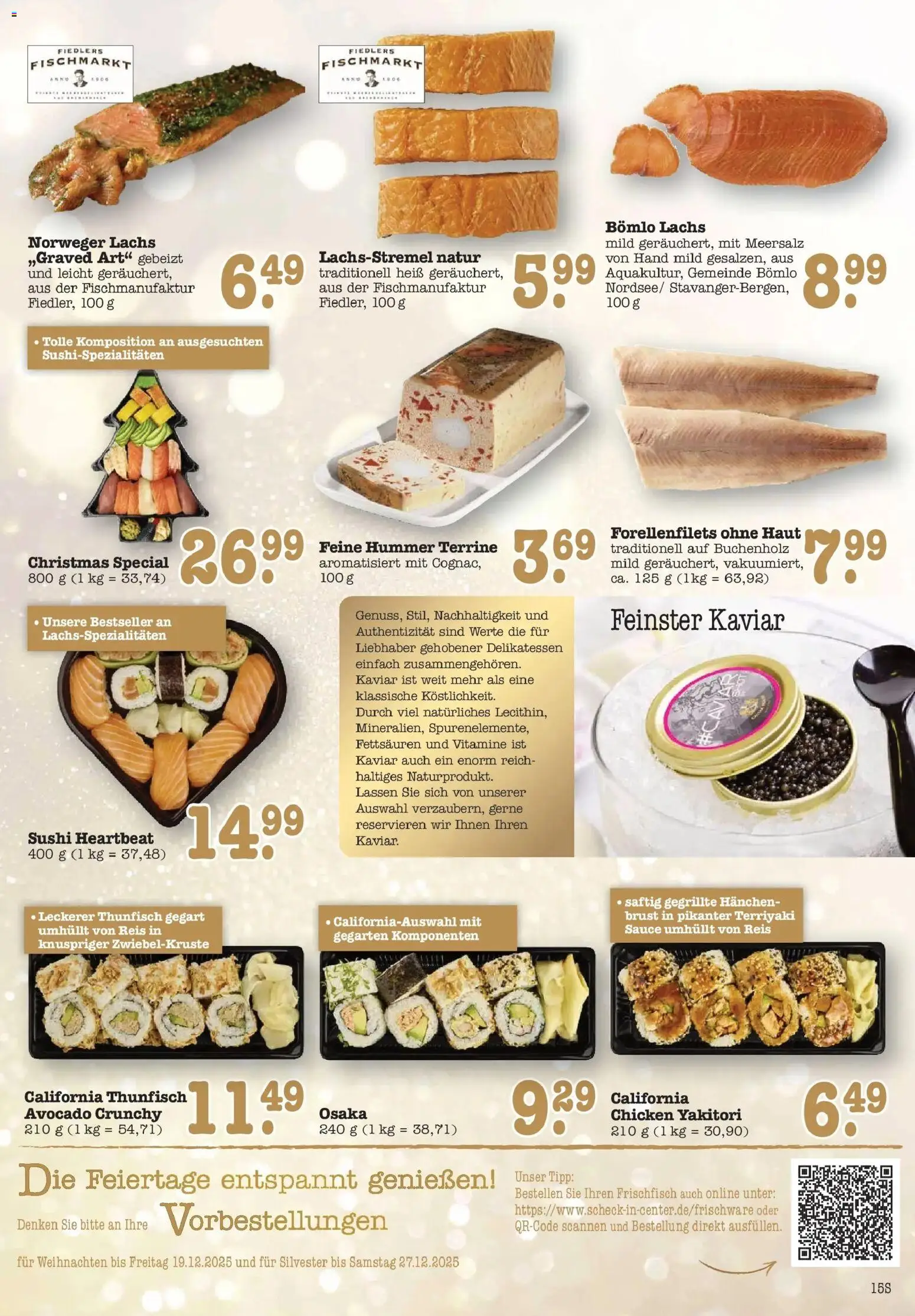 Edeka prospekt Wörth Am Rhein	 – gültig ab 14.12.2025 | Seite: 15 | Produkte: Thunfisch, Avocado, Lachs, Reis