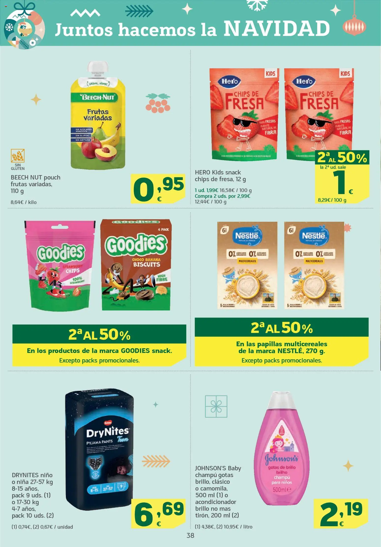 HiperDino folleto │ válido desde el 26.12.2025 | Página: 38 | Productos: Champú, Acondicionador, Fresas
