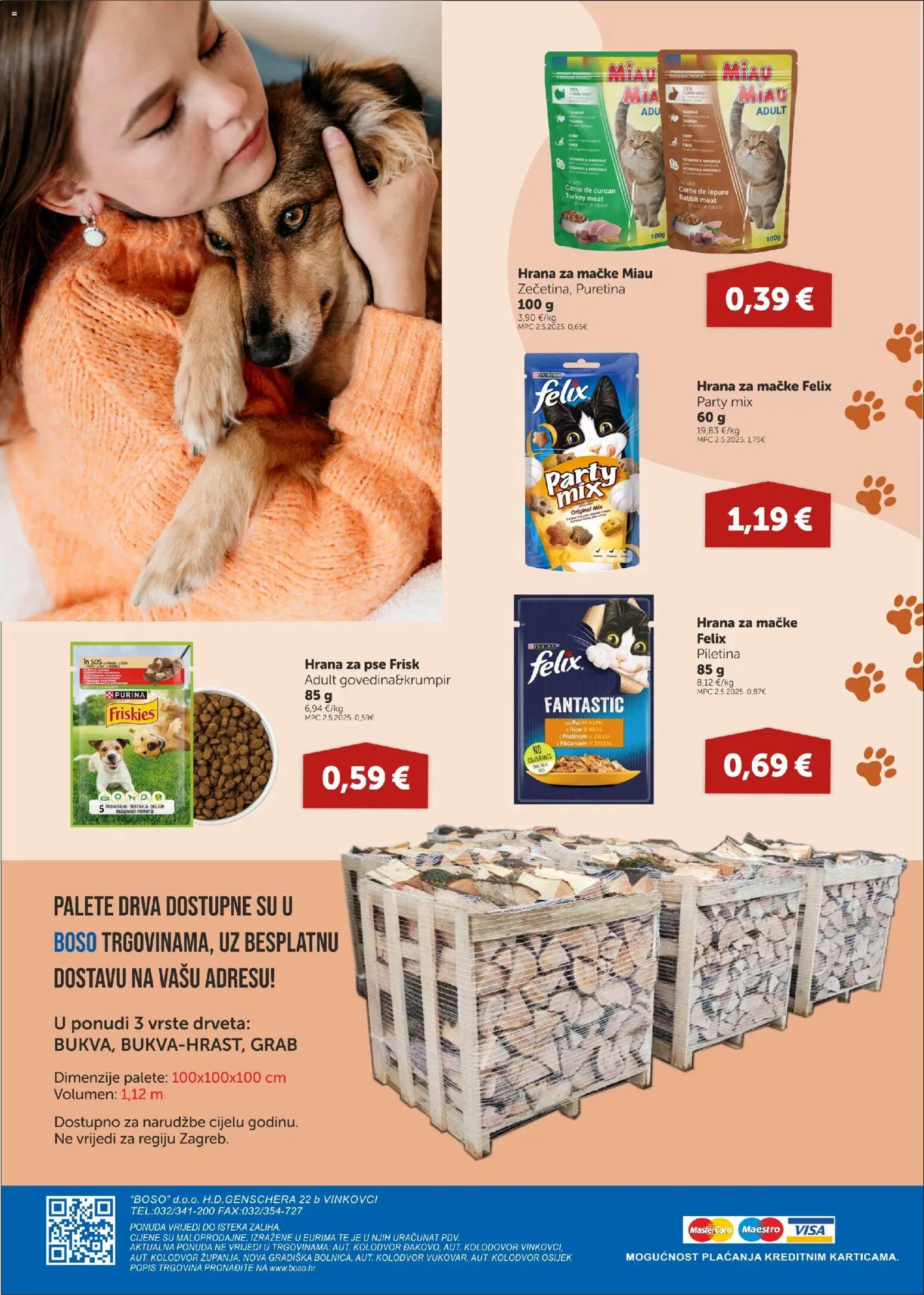 Boso katalog | vrijedi od 23.10.2025 | Stranica: 20 | Proizvodi: Puretina, Piletina, Hrana za pse, Hrana za mačke