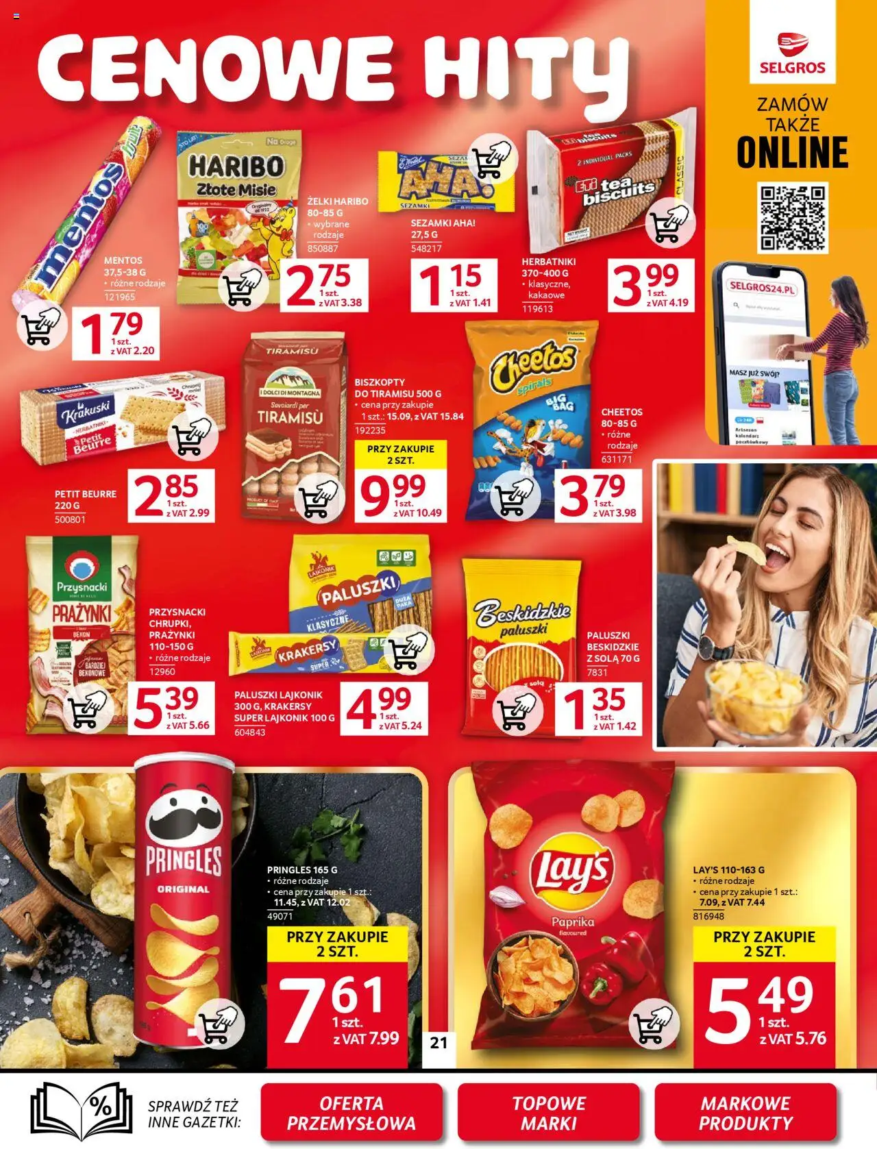 Selgros cash&carry Gazetka od 11.09.2025 | Strona: 23 | Produkty: Żelki haribo, Tiramisu, Żelki, Pringles