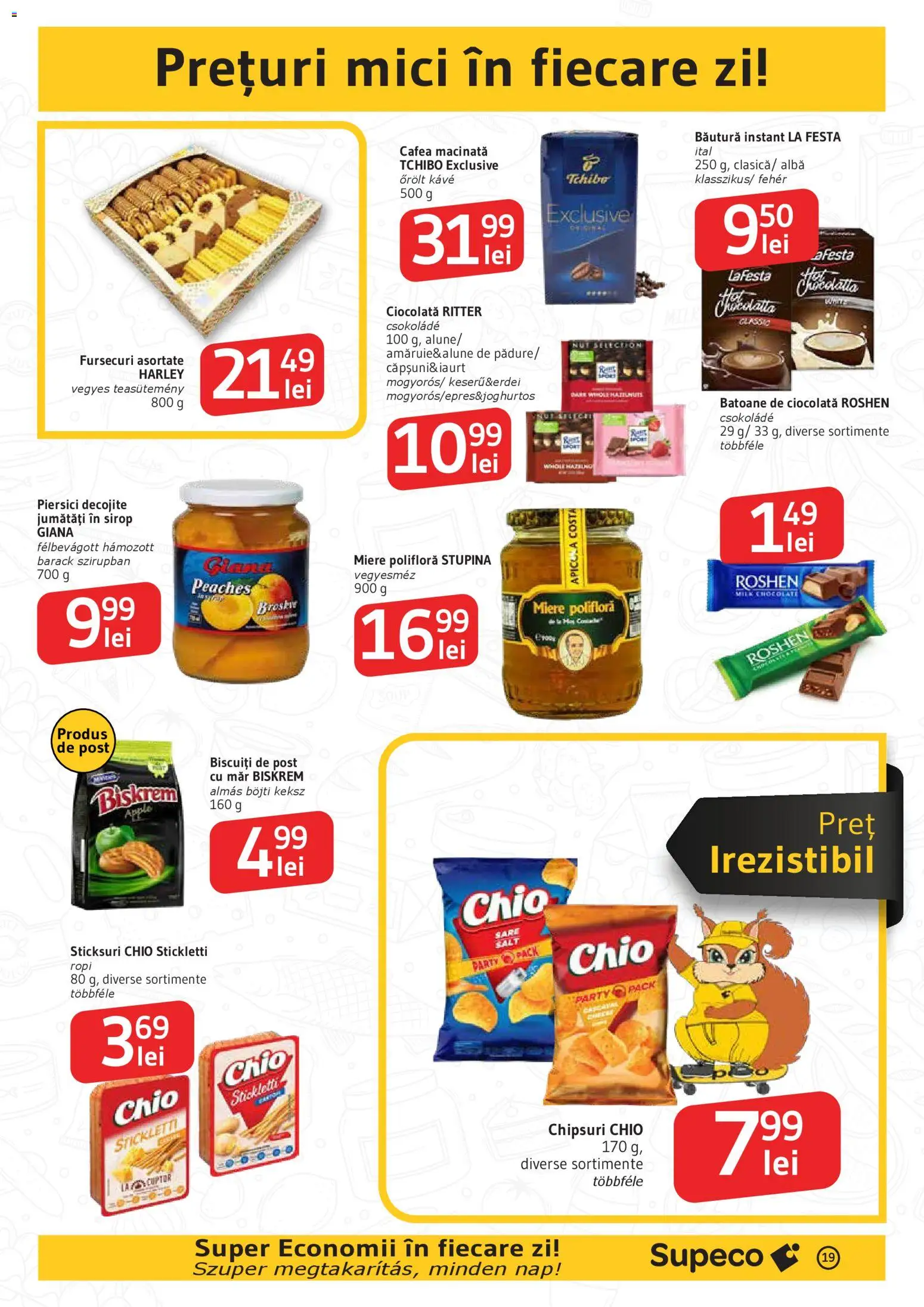 Noul catalog Supeco – valabil de la 19.02.2026 | Pagină: 19 | Produse: Cuptor, Cafea, Chipsuri, Biscuiți