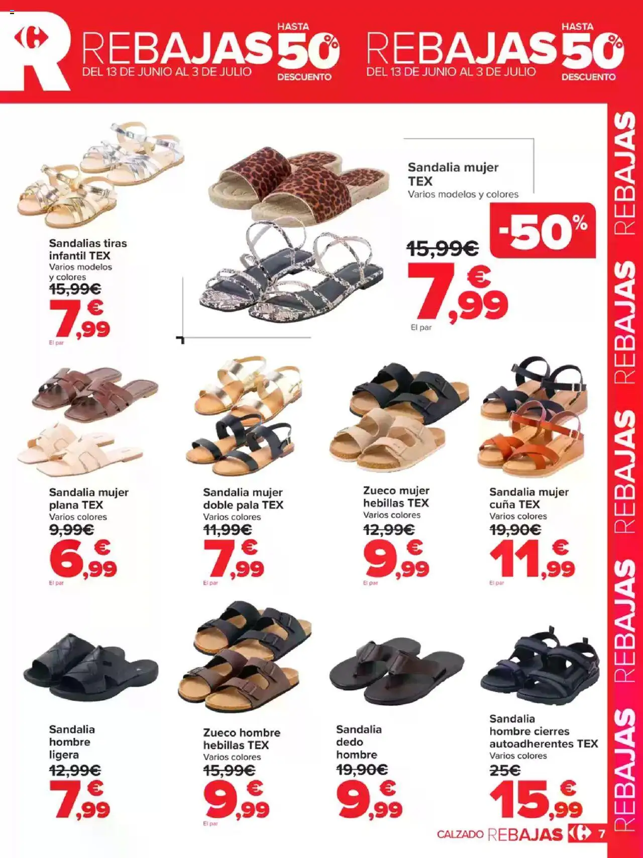 Carrefour Rebajas │ válido desde el 13.06.2025 | Página: 7 | Productos: Sandalias, Cuna