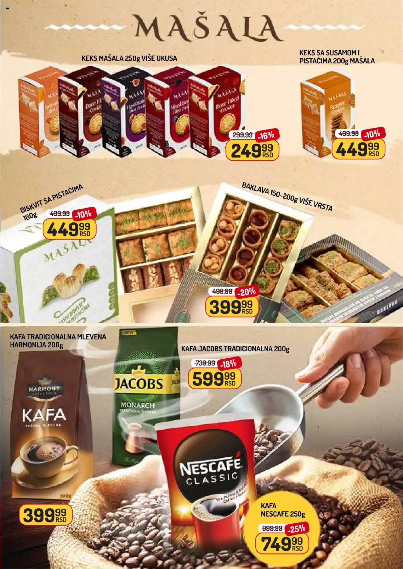 Aman katalog - važi od 01.08.2025 | Strana: 5 | Proizvode: Keks, Baklava, Kafa, Nescafé