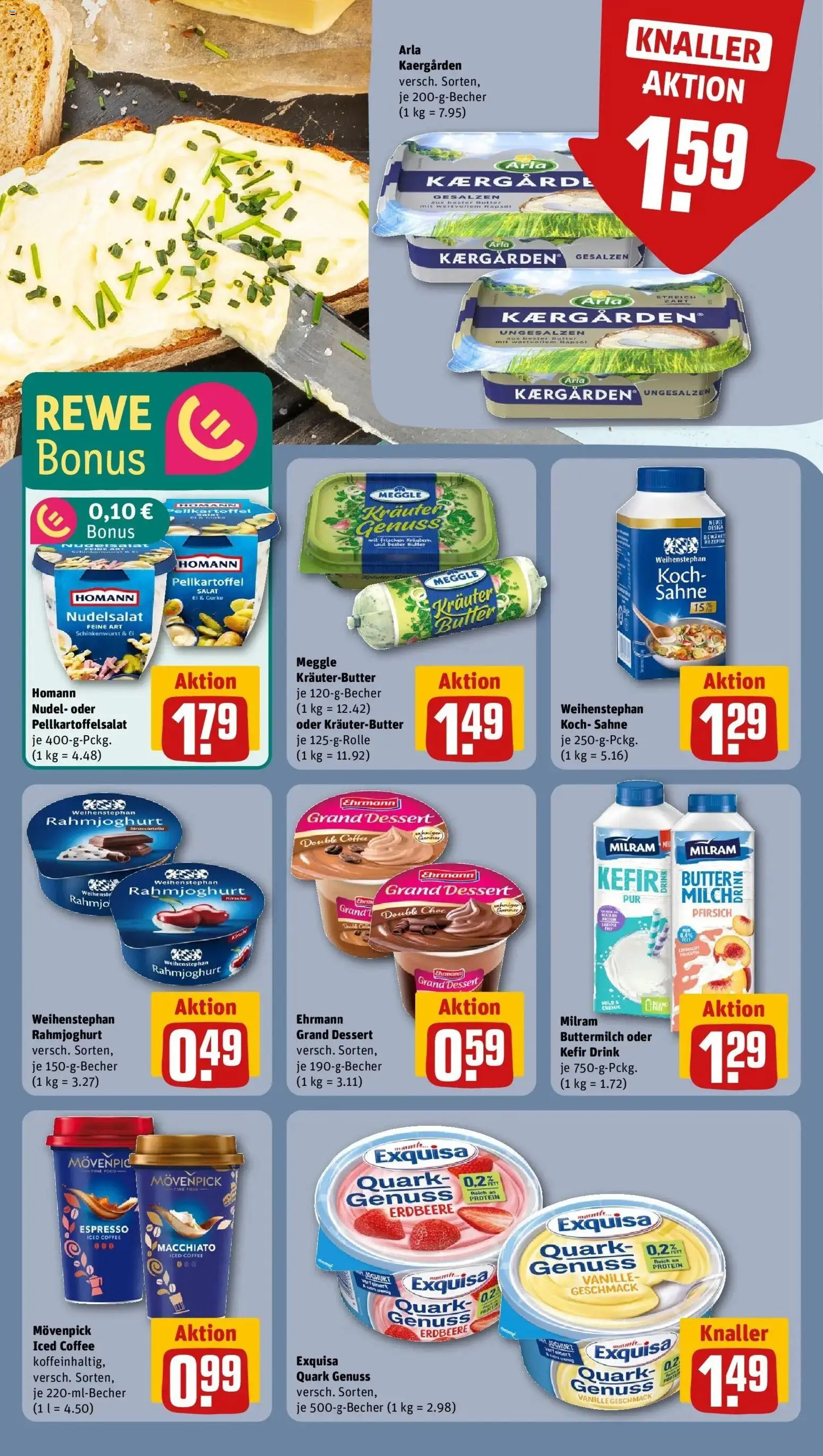 Rewe Prospekt Dudenhofen	 – gültig ab 12.04.2026 | Seite: 15 | Produkte: Ehrmann grand dessert, Rapsöl, Exquisa, Sahne