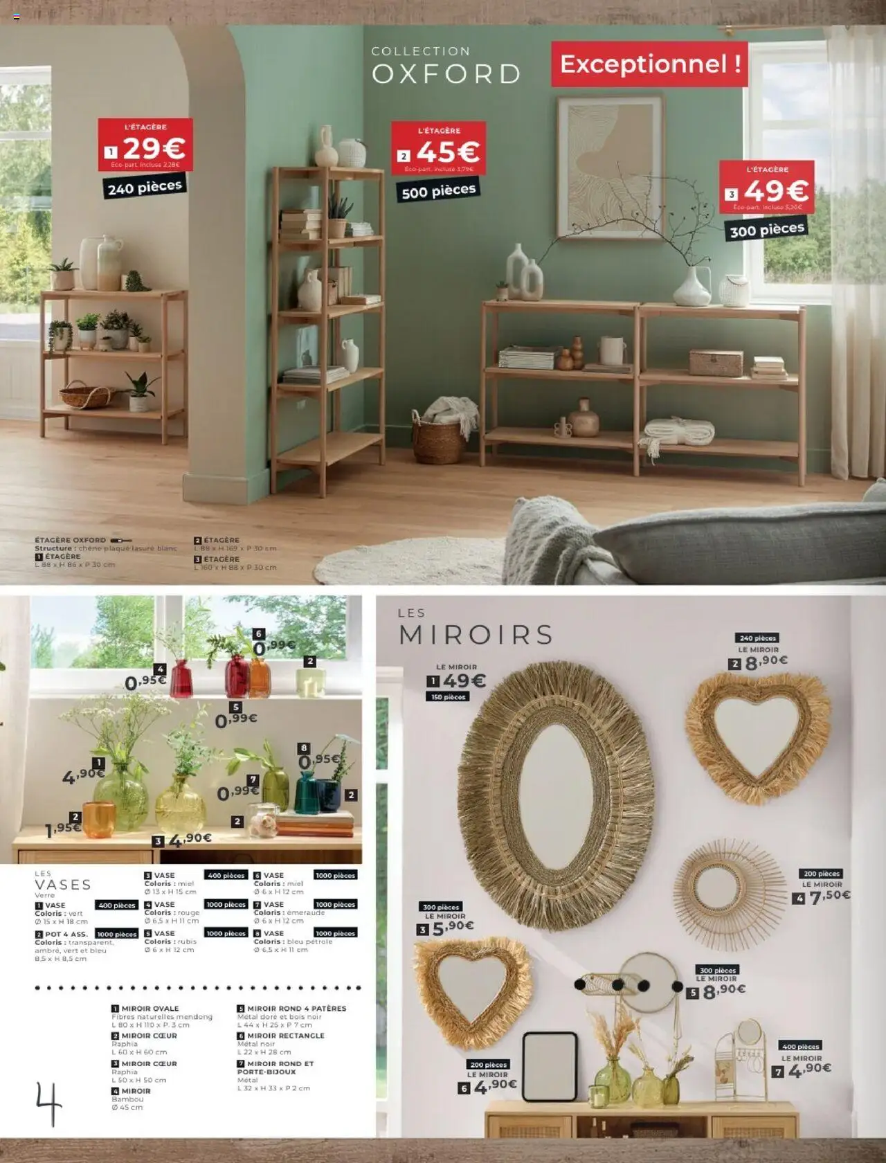  | Page: 4 | Produits: Miel, Étagère, Miroir, Vase