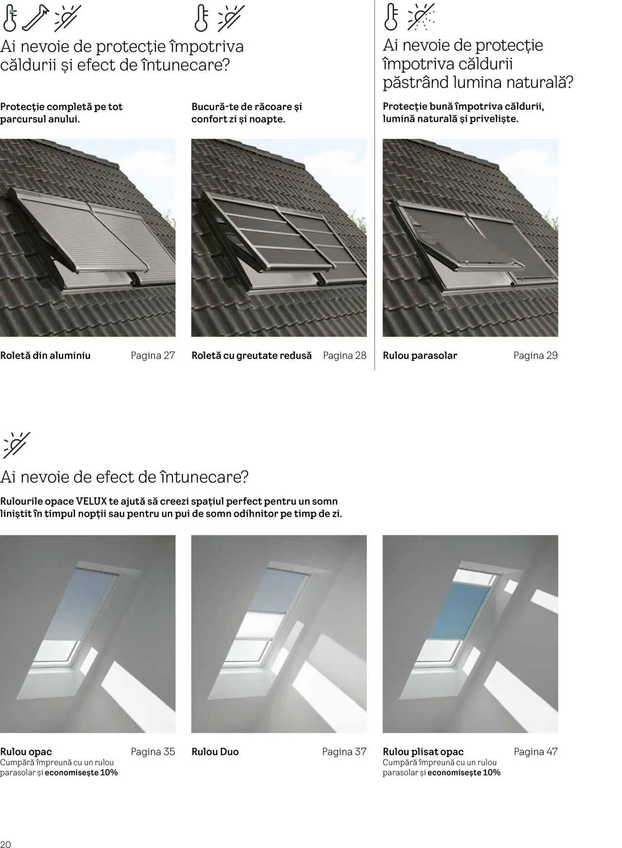 Velux catalog - Rulouri şi rolete – valabil de la 25.02.2025 | Pagină: 20 | Produse: Tavuk suyu
